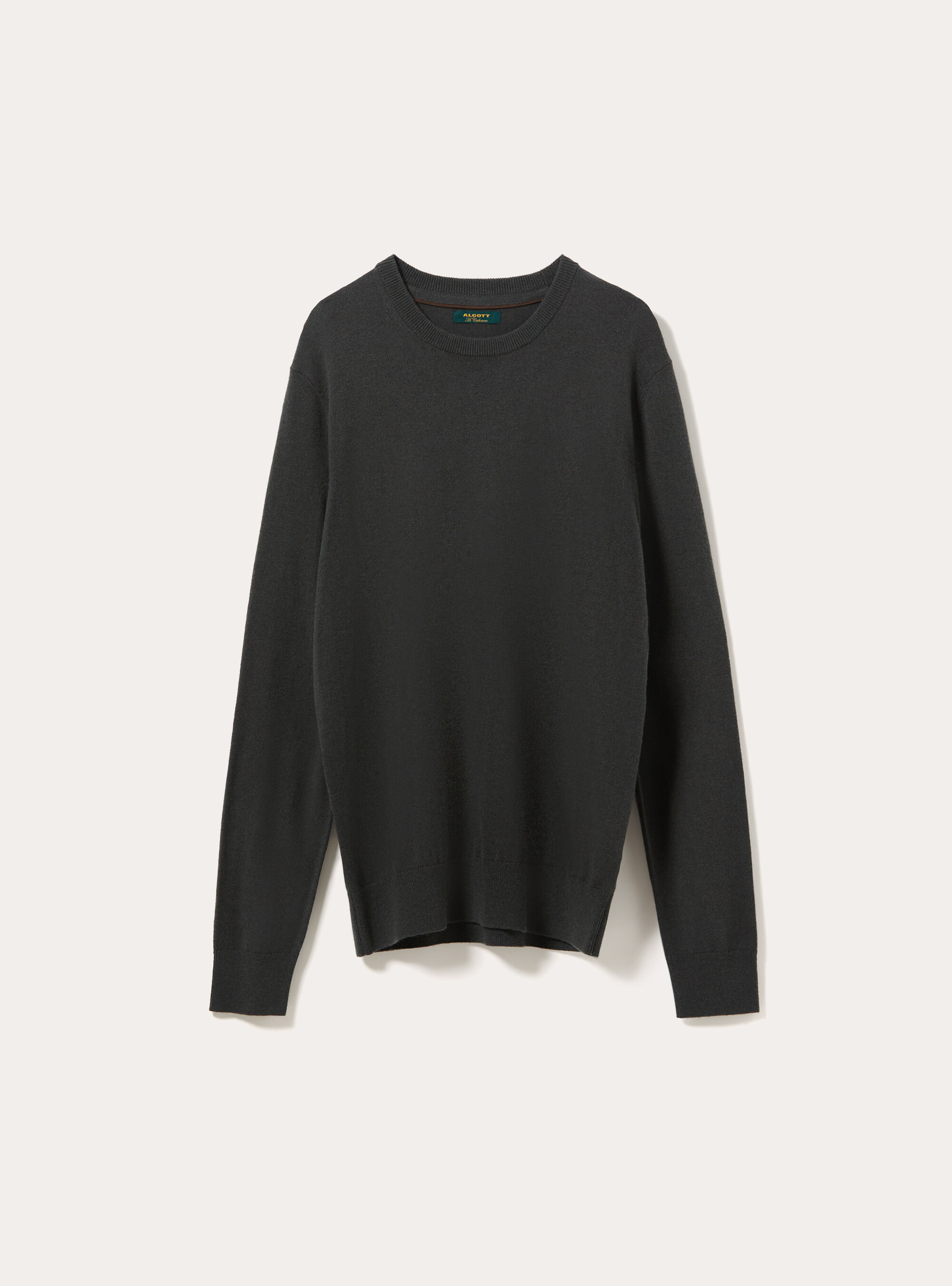 Wool and cashmere blend crewneck jumper, KY2 KAKY MEDIUM