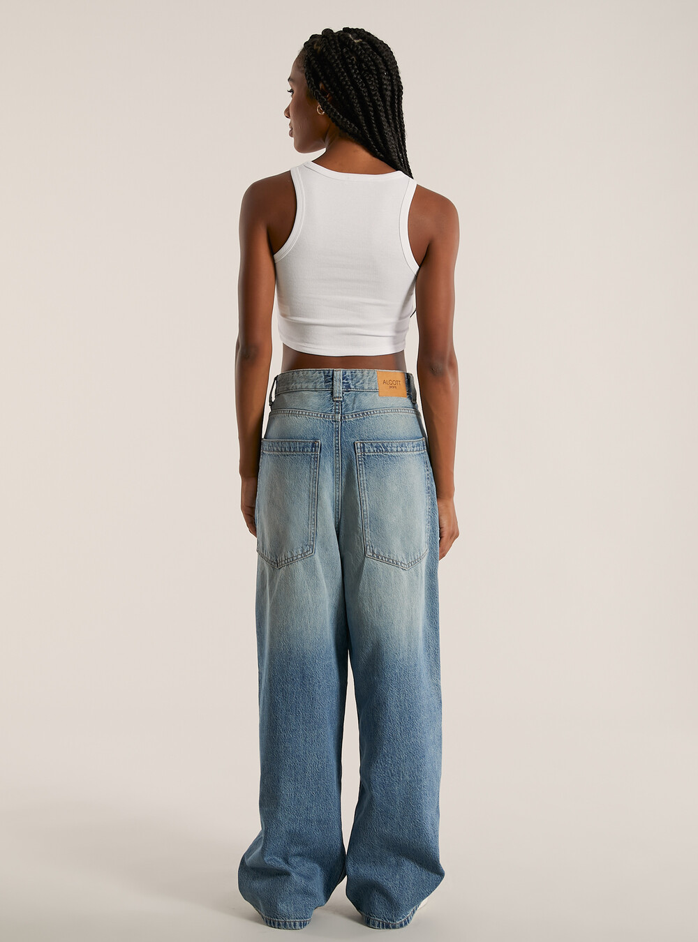 High Waisted Pantaloni Baggy Significato Jeans Super Baggy Fit