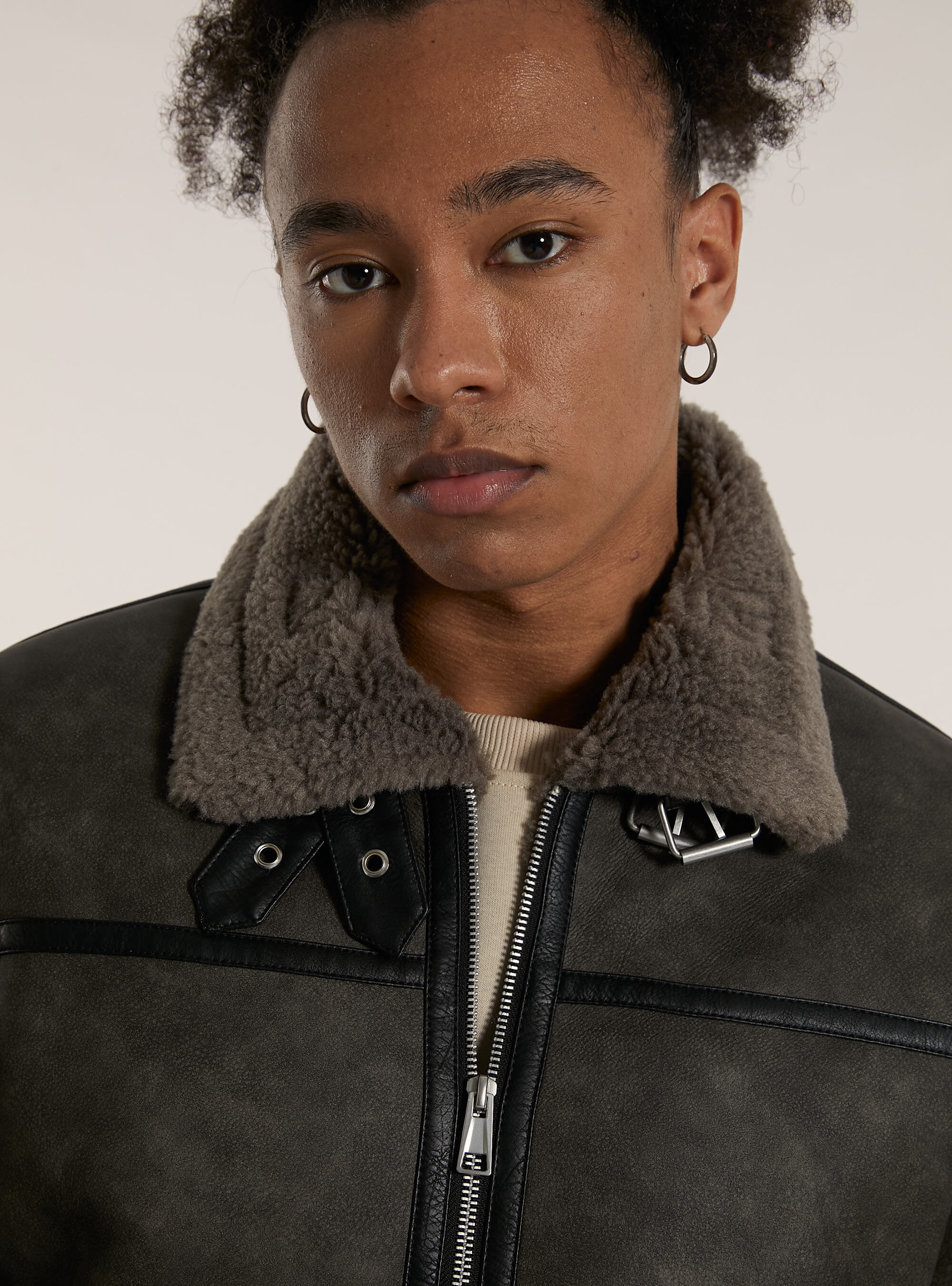 Leather-effect sheepskin jacket | Alcott | Men's Jackets Leather-effect sheepskin jacket | Alcott | Men's Jackets