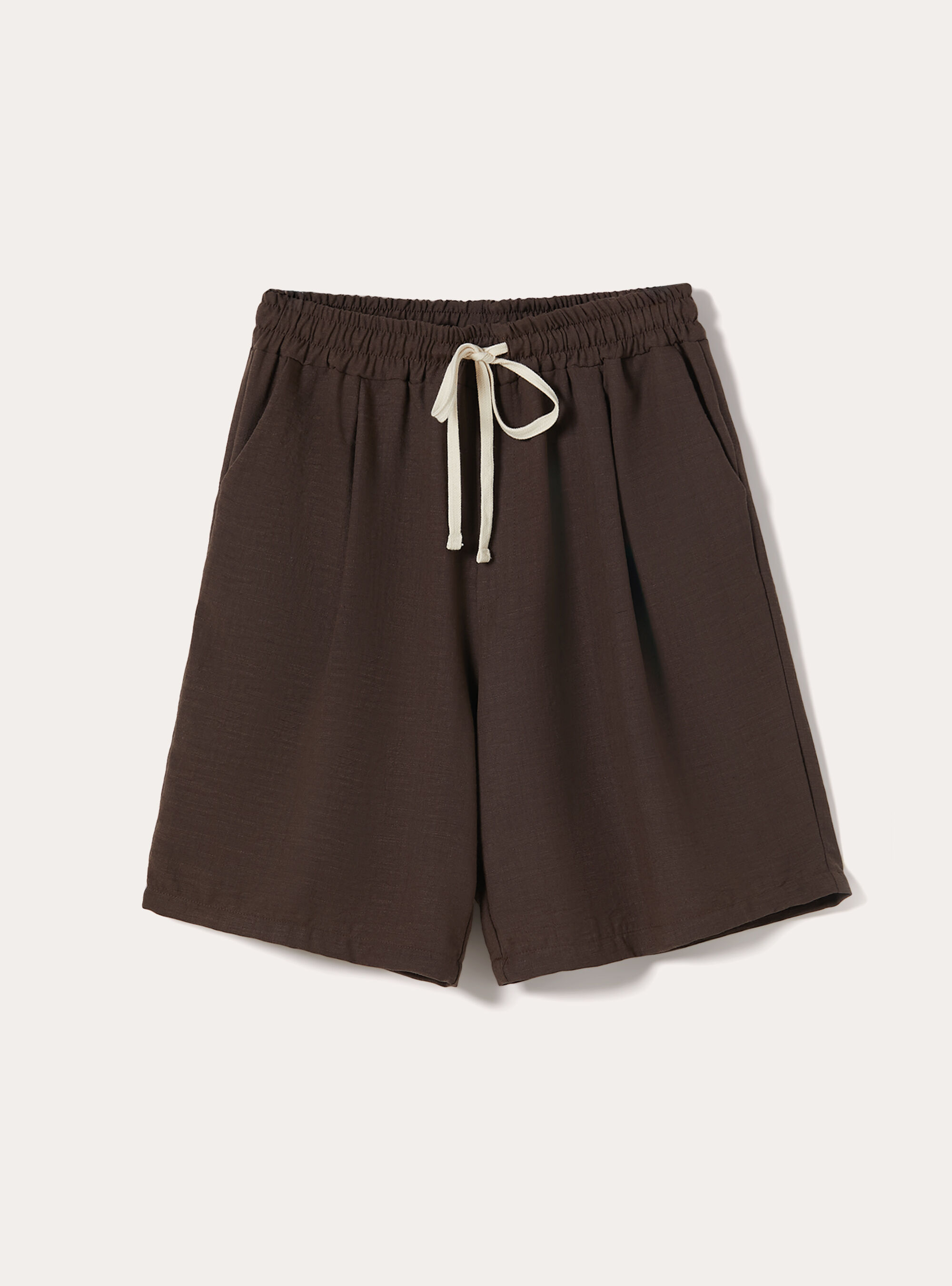 Bermudas aus Flammgarn-Gewebe, BG2 BEIGE MEDIUM