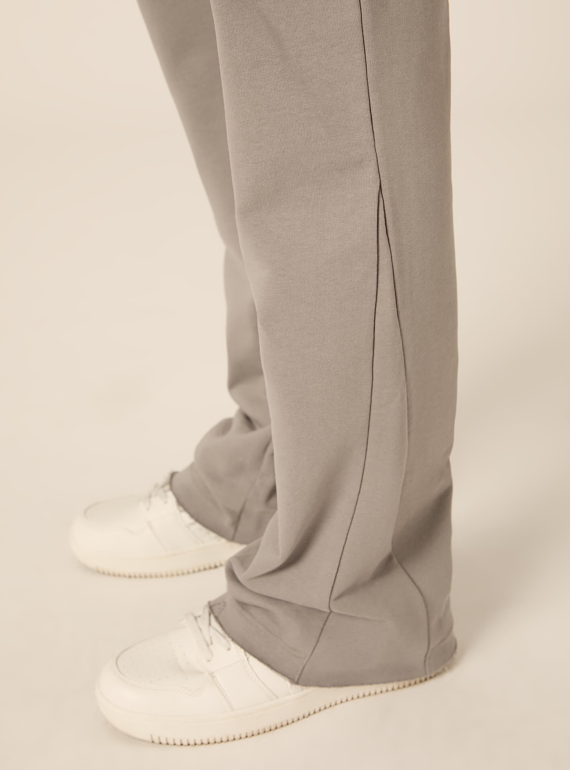 Pantalone in felpa flare fit, GY2 GREY MEDIUM