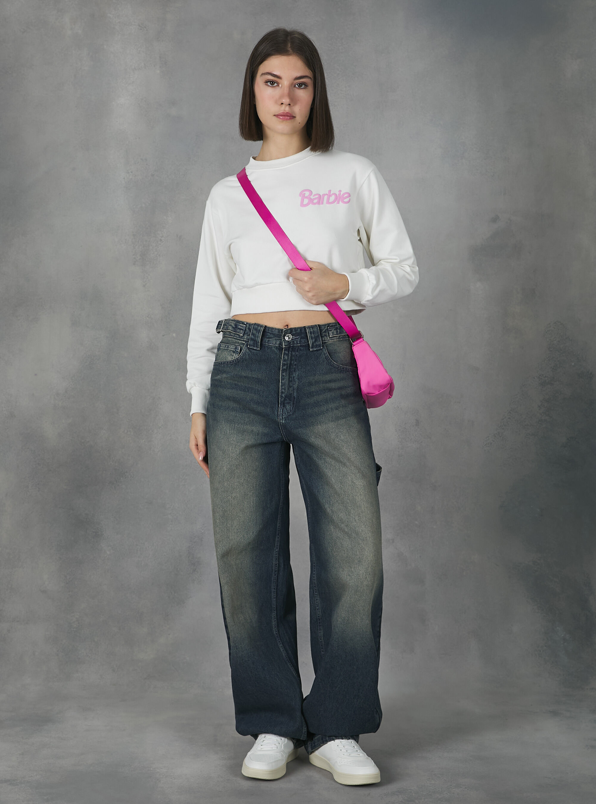 Sweat crois&eacute; Barbie / Alcott, WH2 WHITE