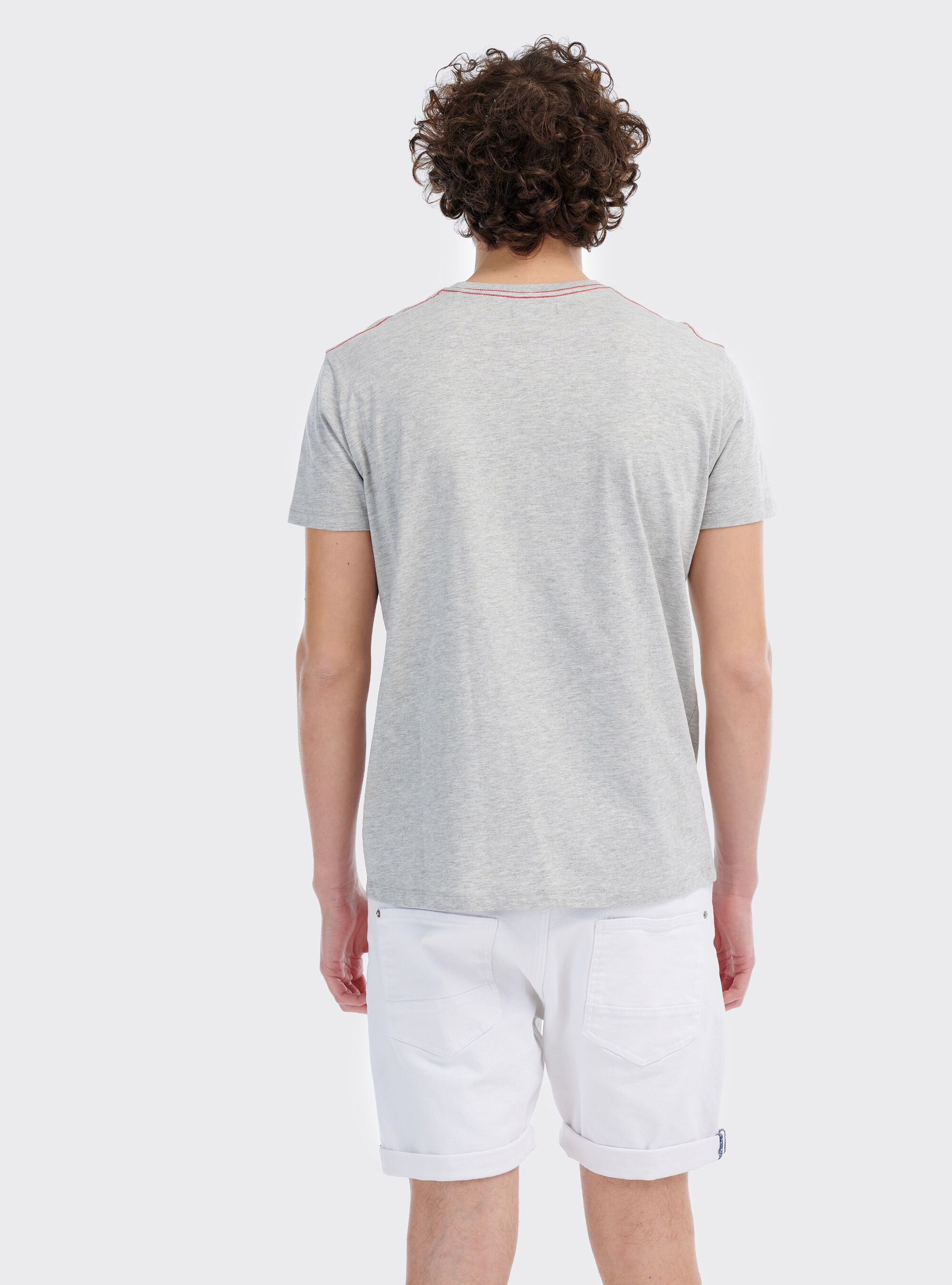 Camiseta Vespa, GRIS CLARO MELANGE