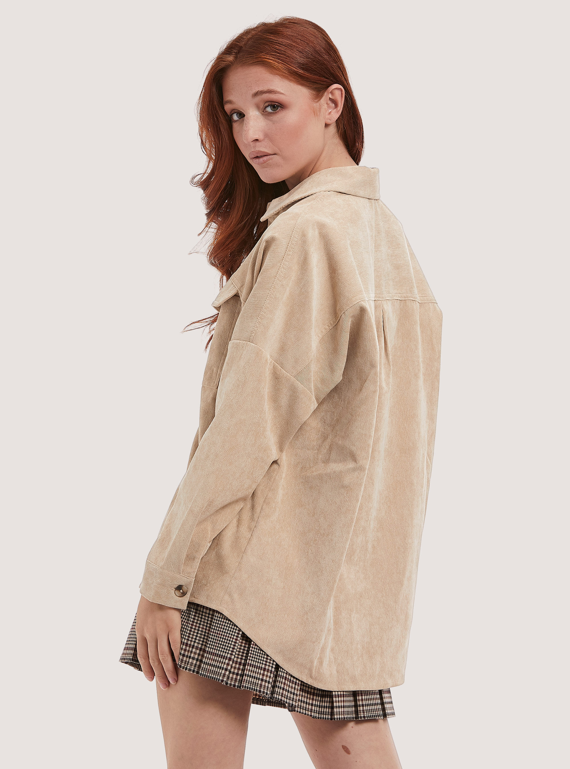 Beige corduroy outlet jacket womens