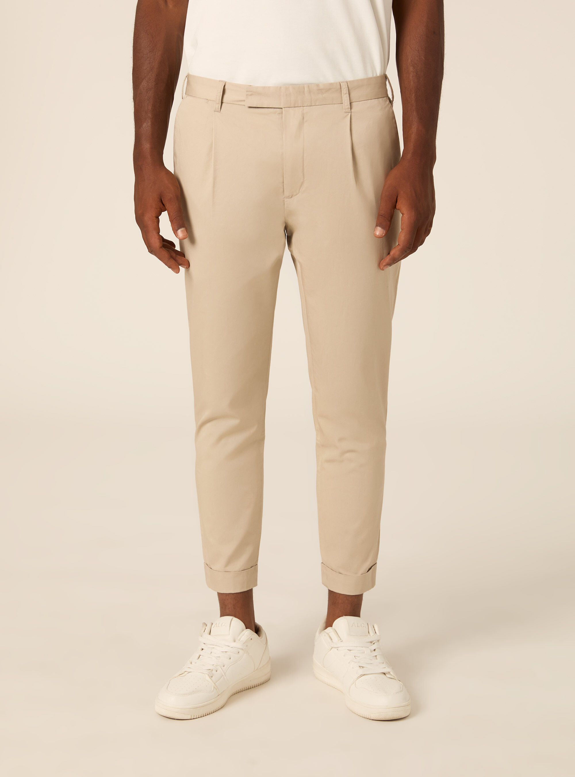 Pantaloni chino slim fit in twill