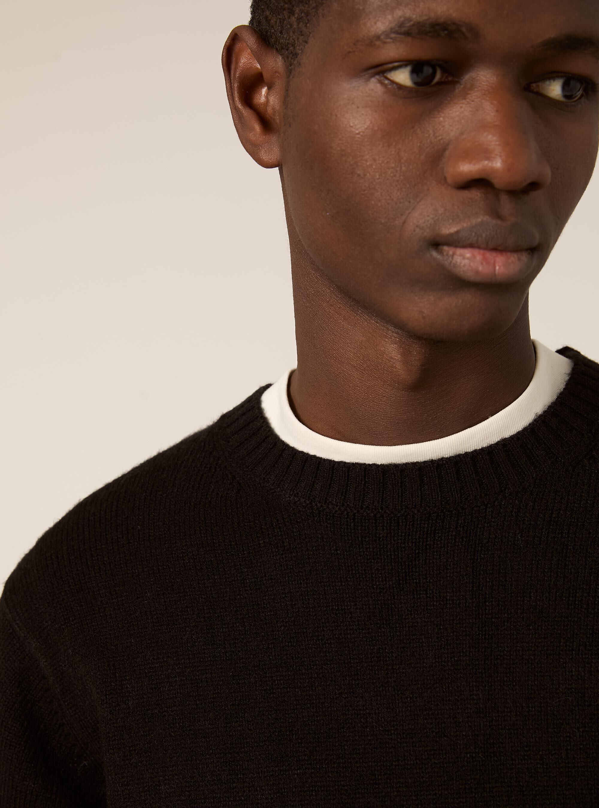 Maglione girocollo, BK1 BLACK