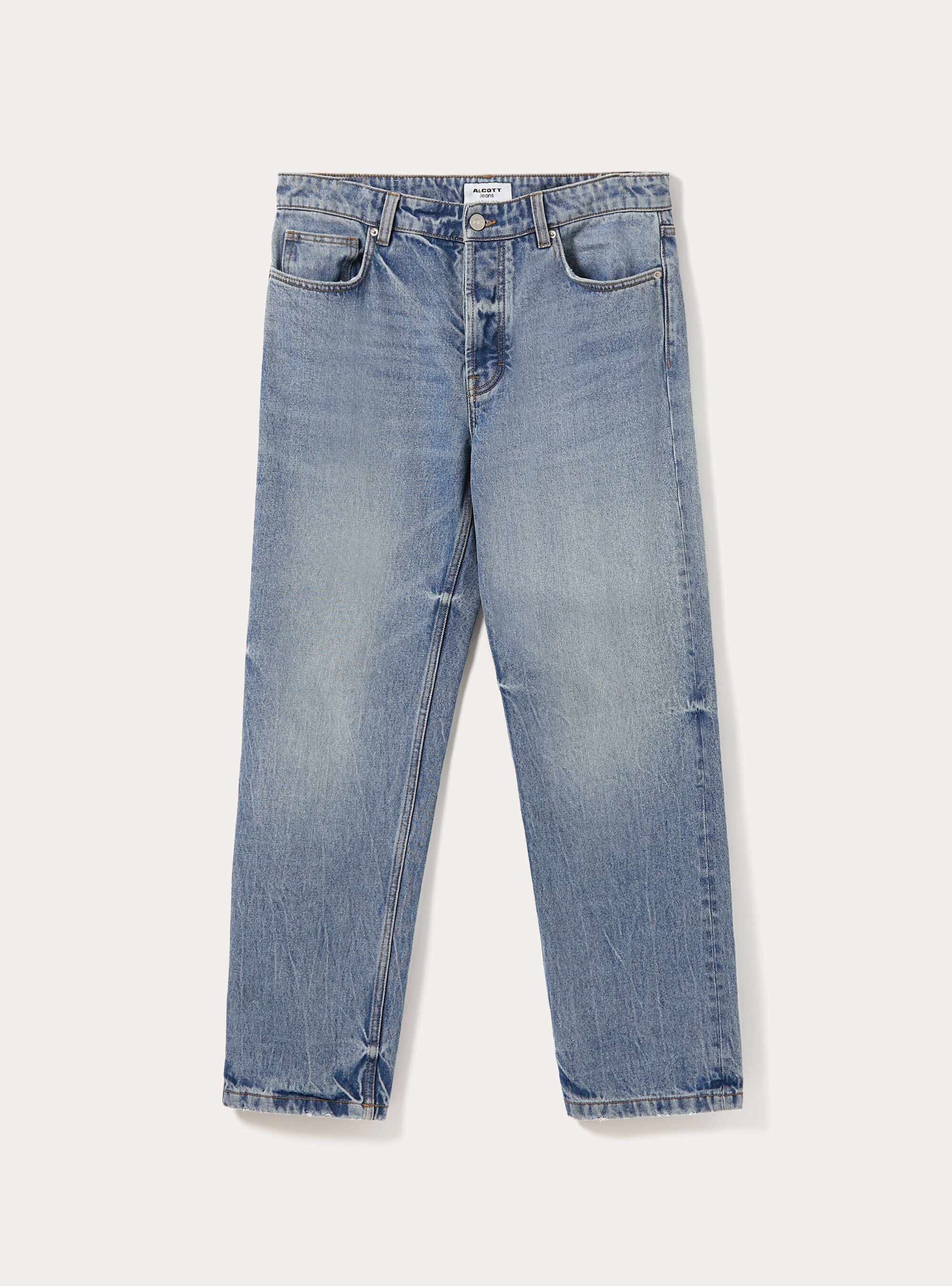 Straight Fit Jeans, D003 MEDIUM BLUE