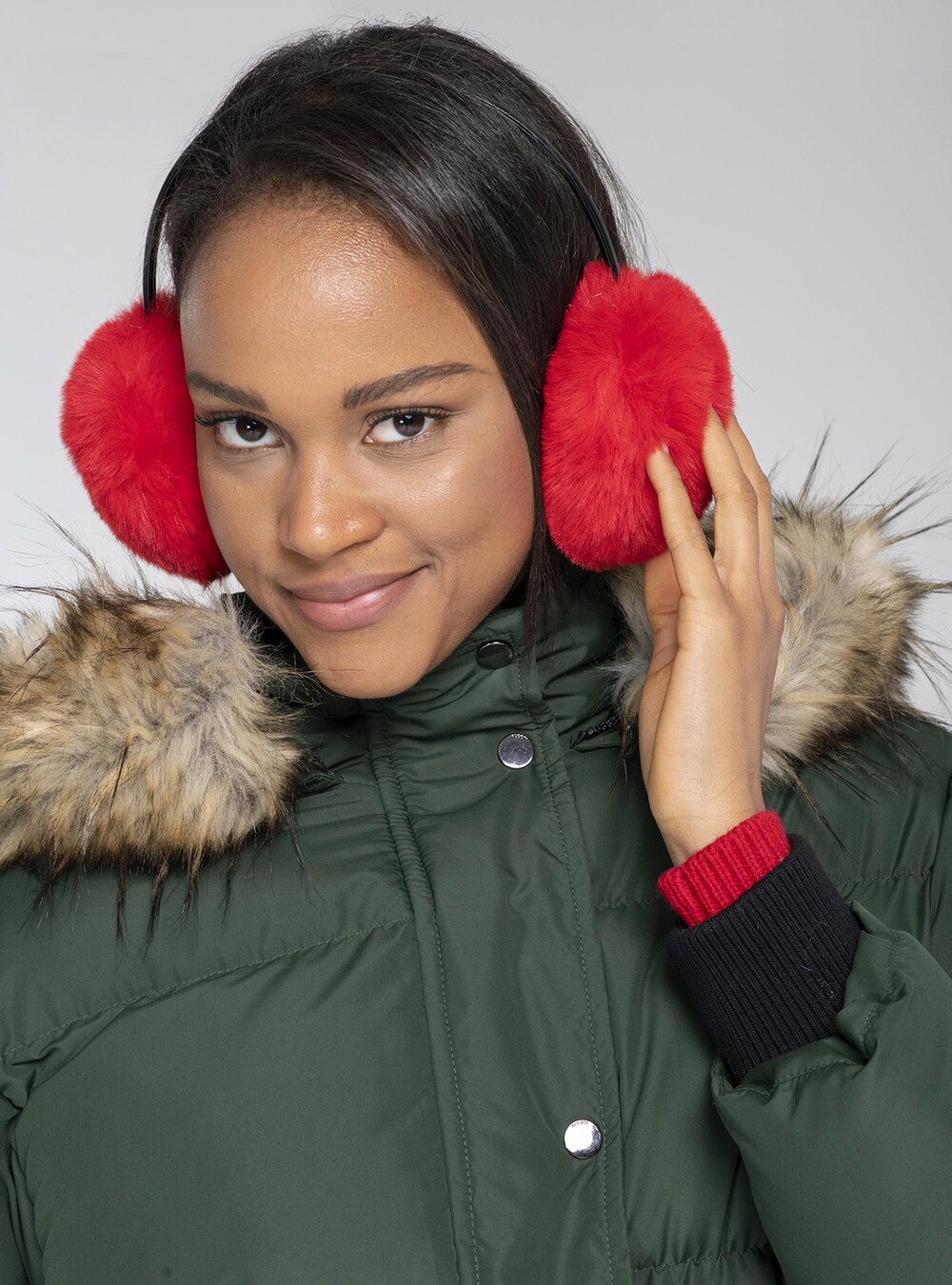 Paraorecchi in finta pelliccia - Main Image