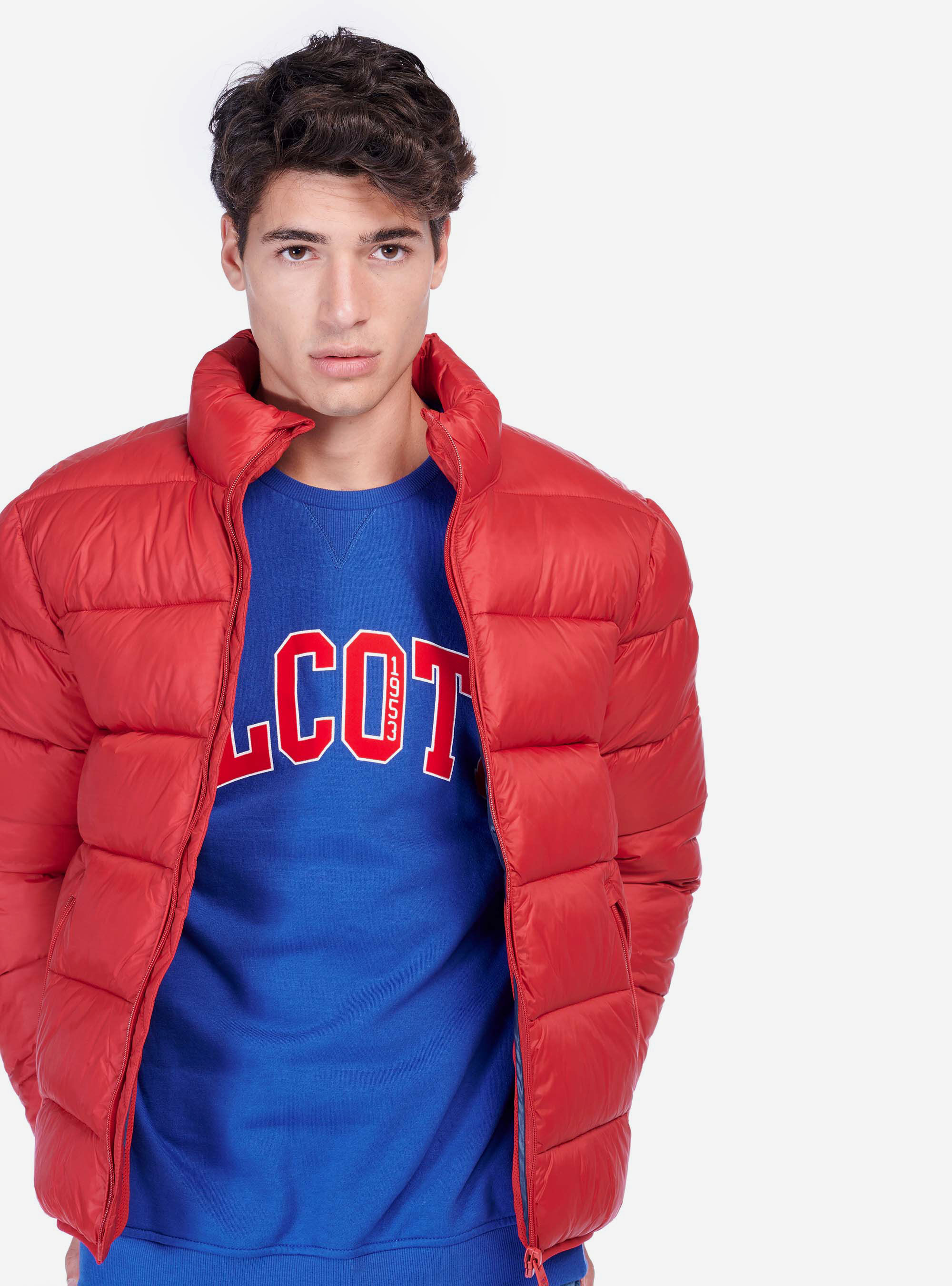 Blouson puffy à capuche best sale