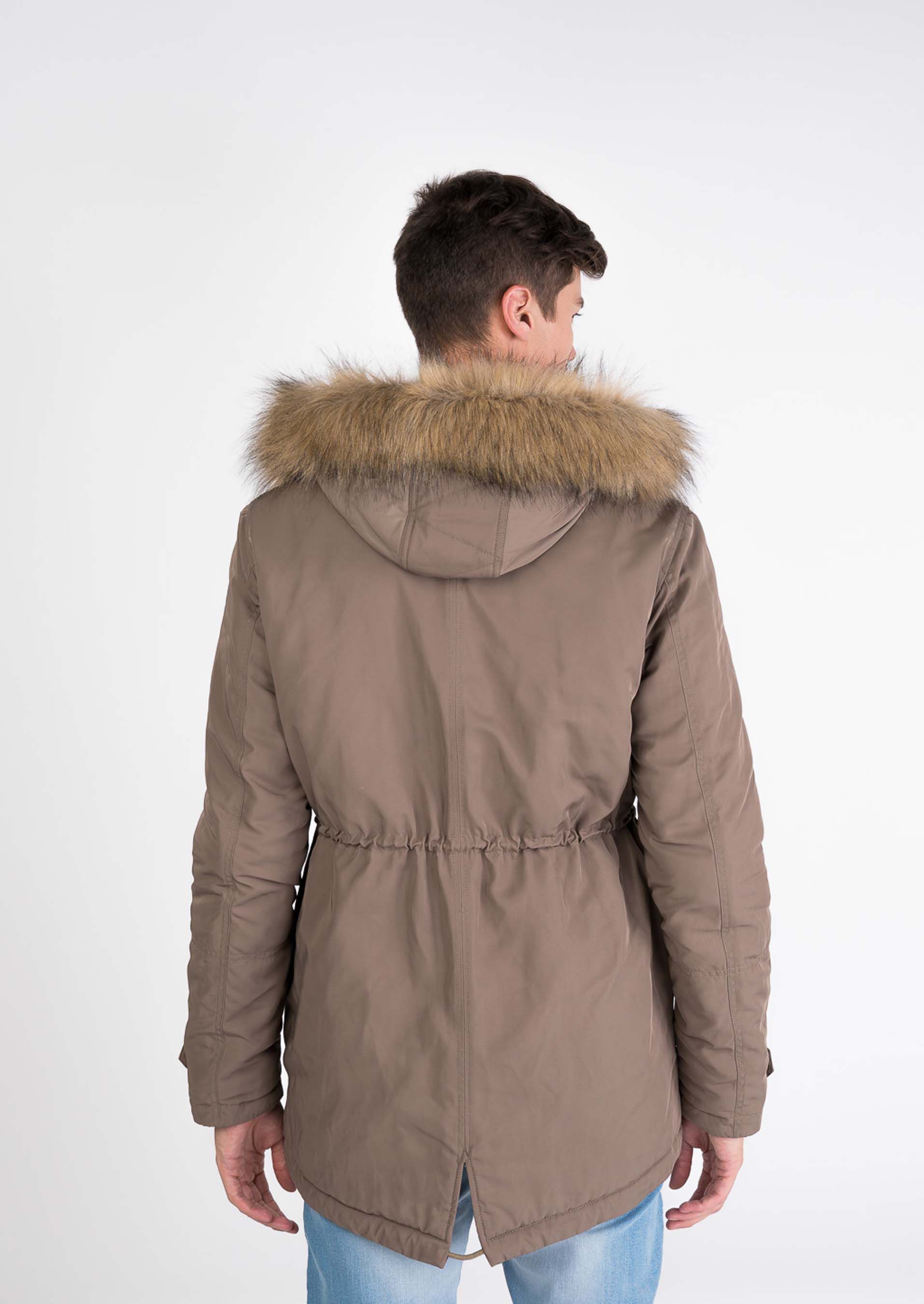 Parka imbottito con cappuccio, ECRU