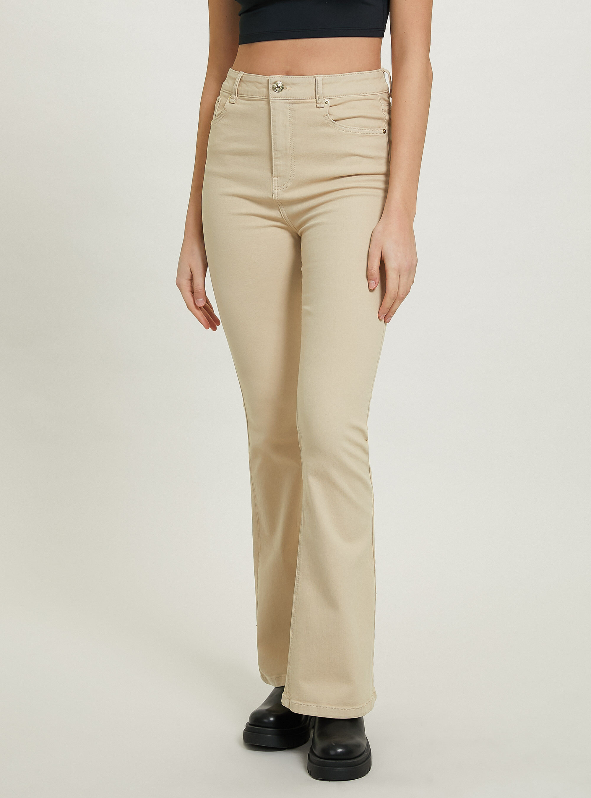 Stretch flare deals trousers