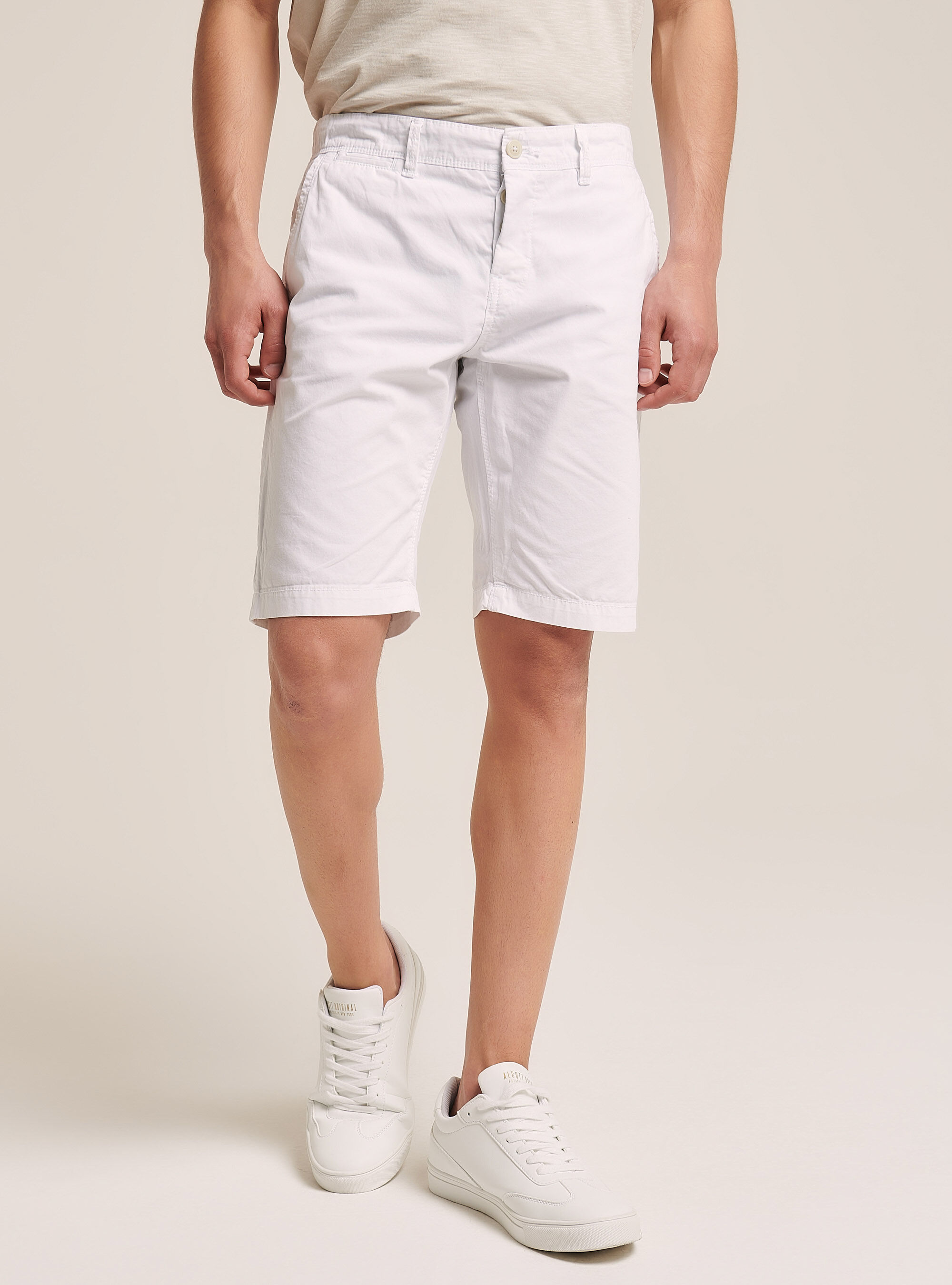 Skinny fit Bermuda in canvas | Alcott | Shorts Uomo