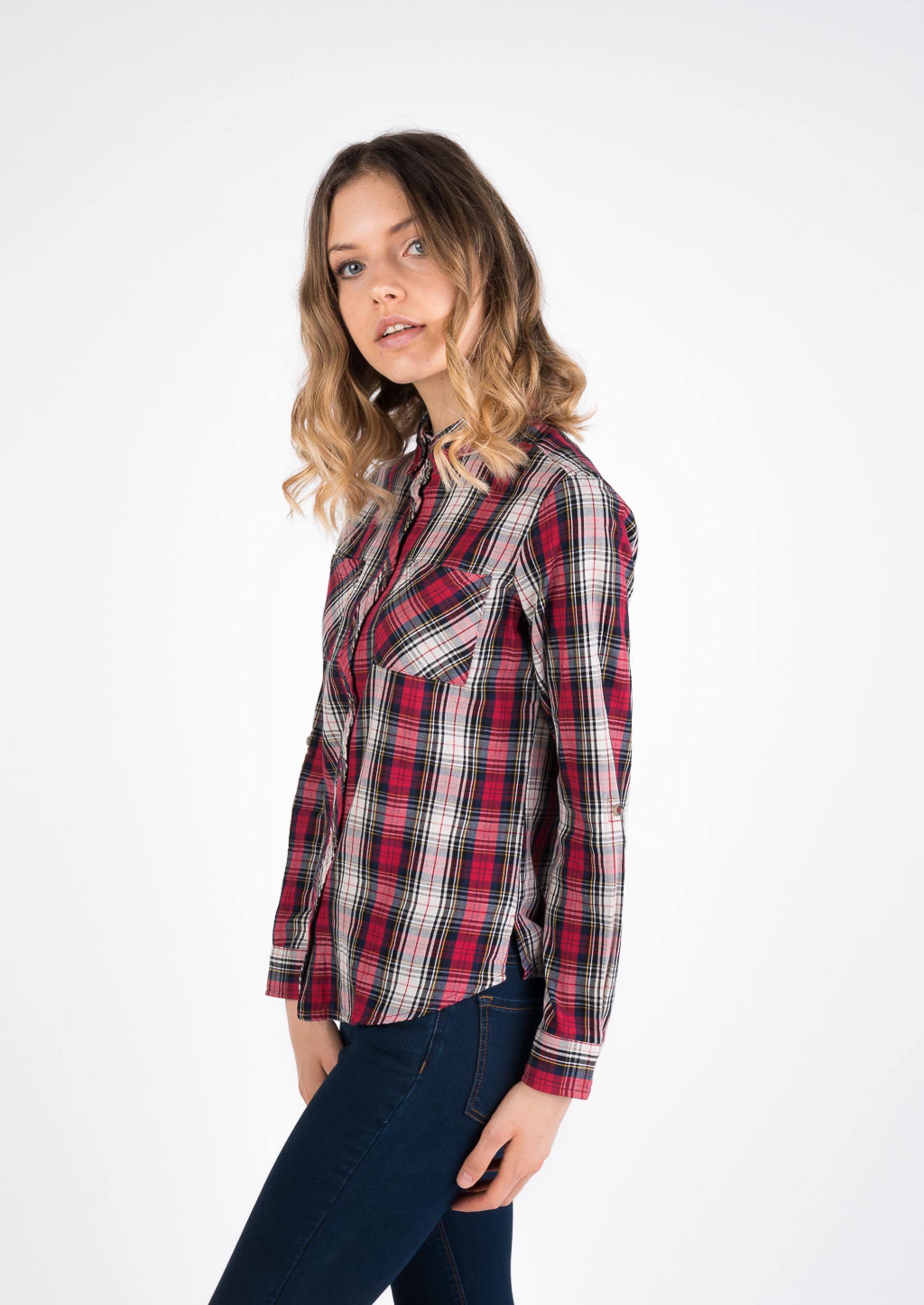 Camicia 2025 scacchi rossa