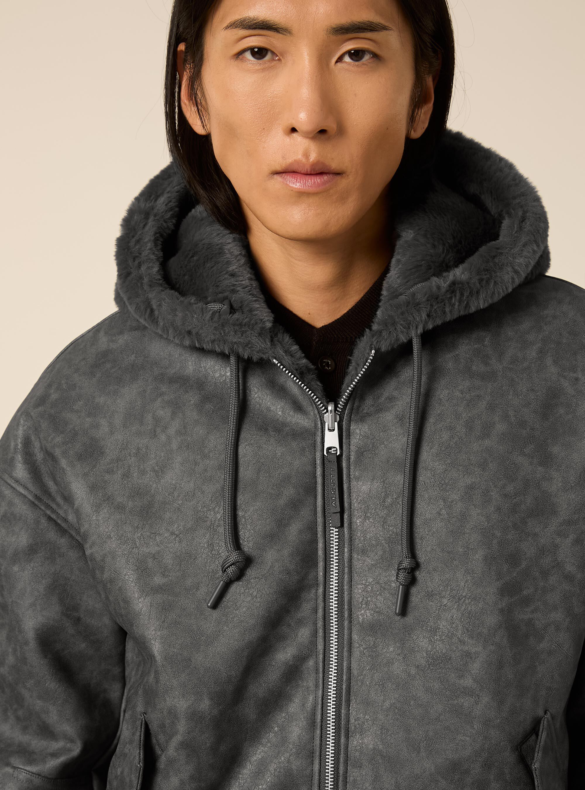 Bomber reversibile con cappuccio, GY2 GREY MEDIUM