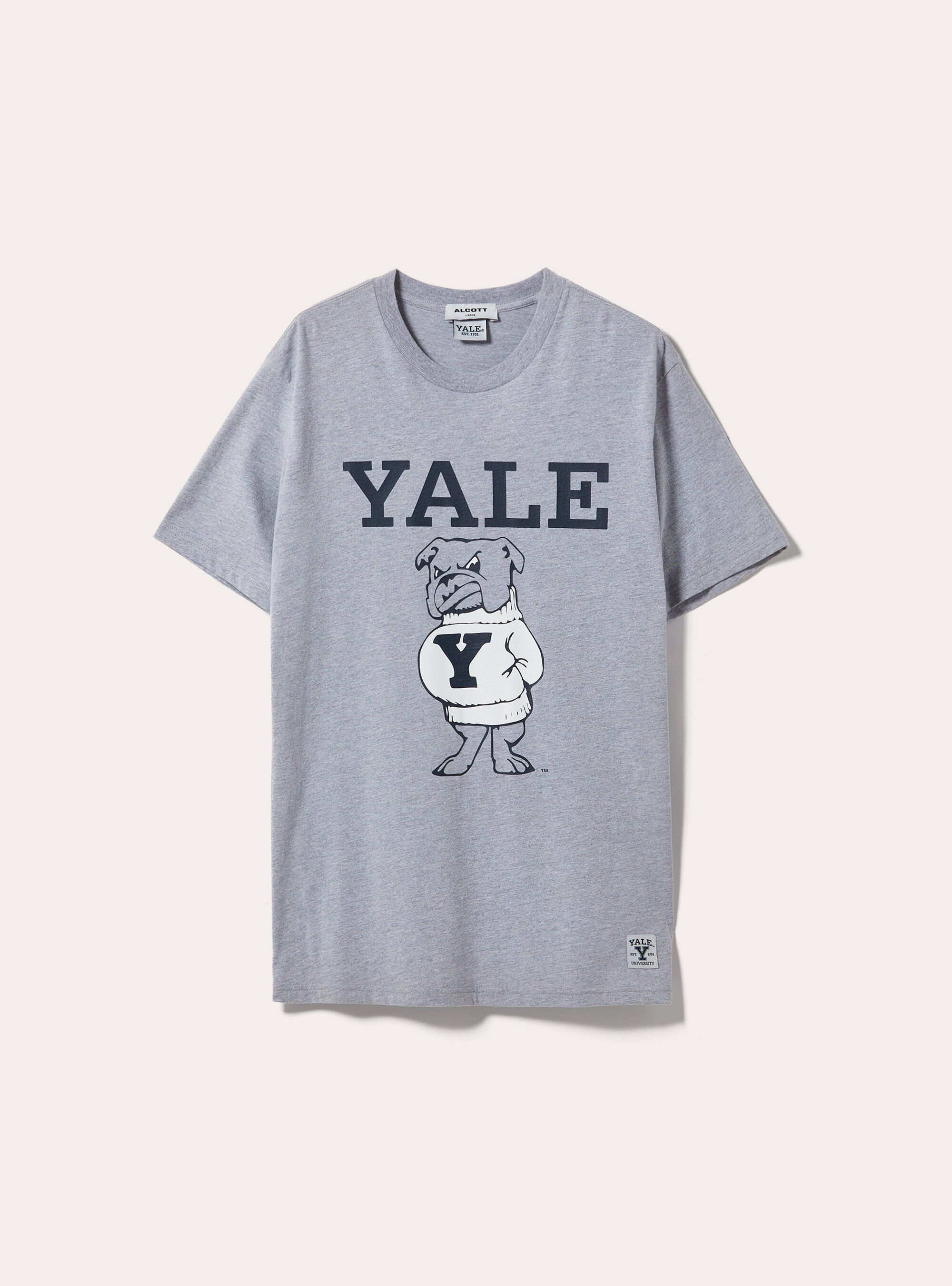 Yale / Alcott T-shirt, MGY2 GREY MEL MEDIUM