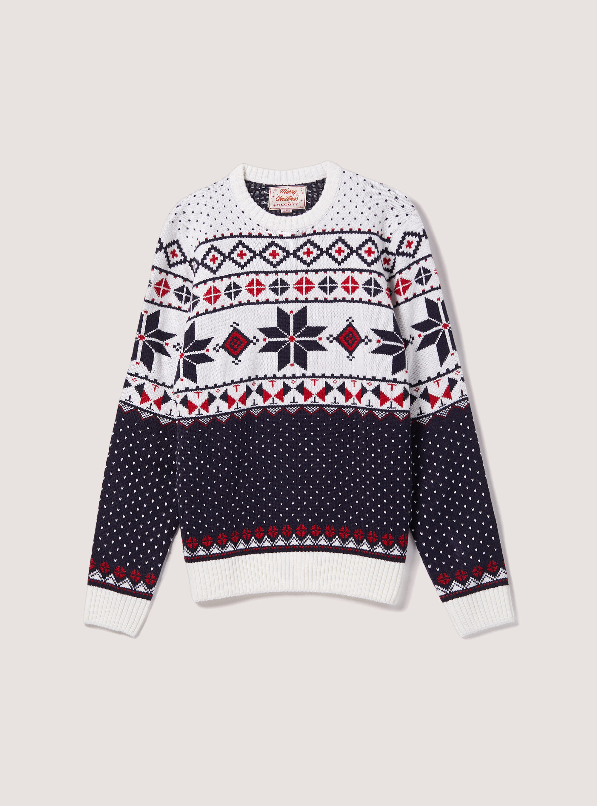 Pullover Christmas Family Collection, WH1 OFF WHITE