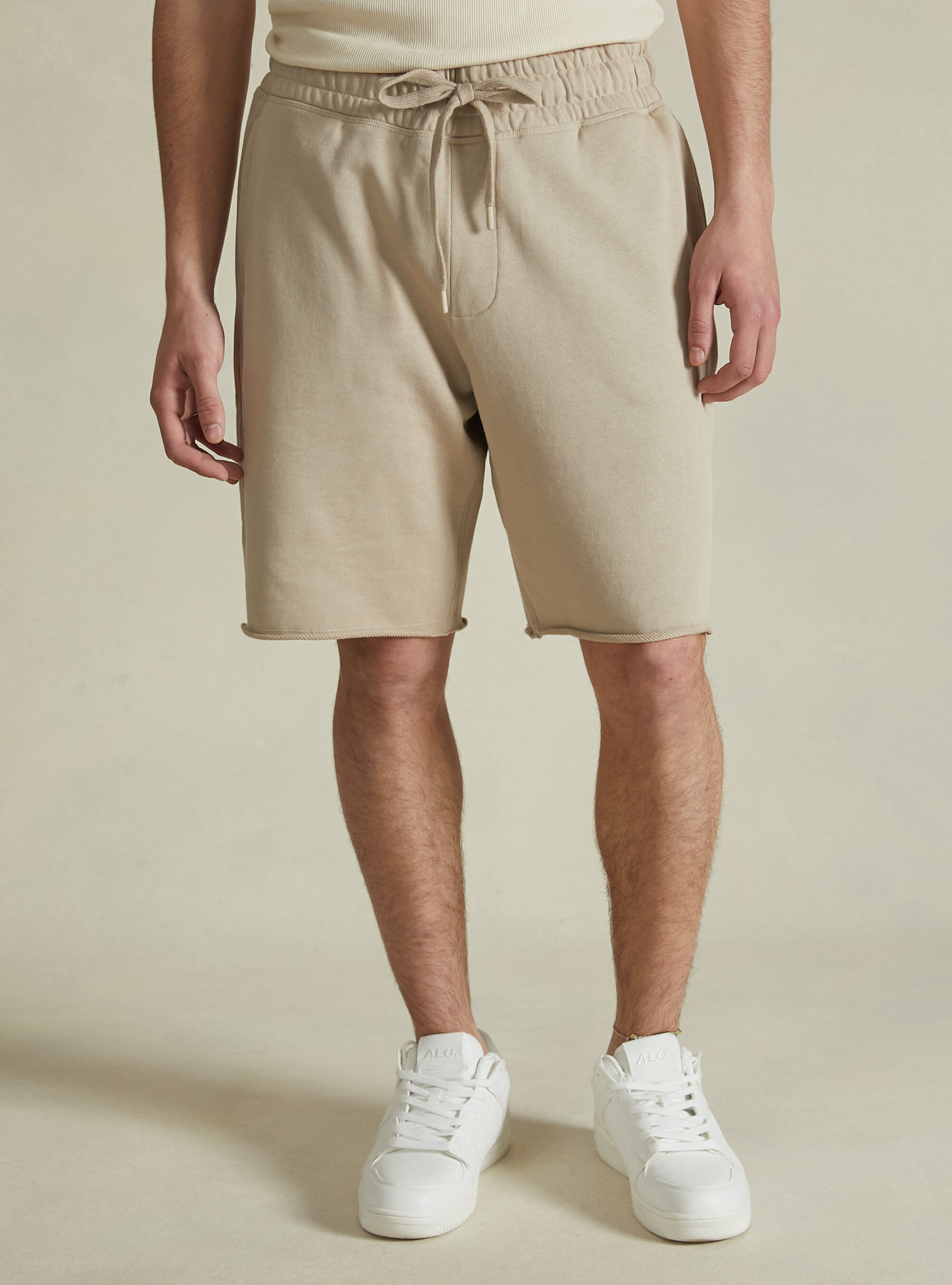 Bermuda uomo beige clearance