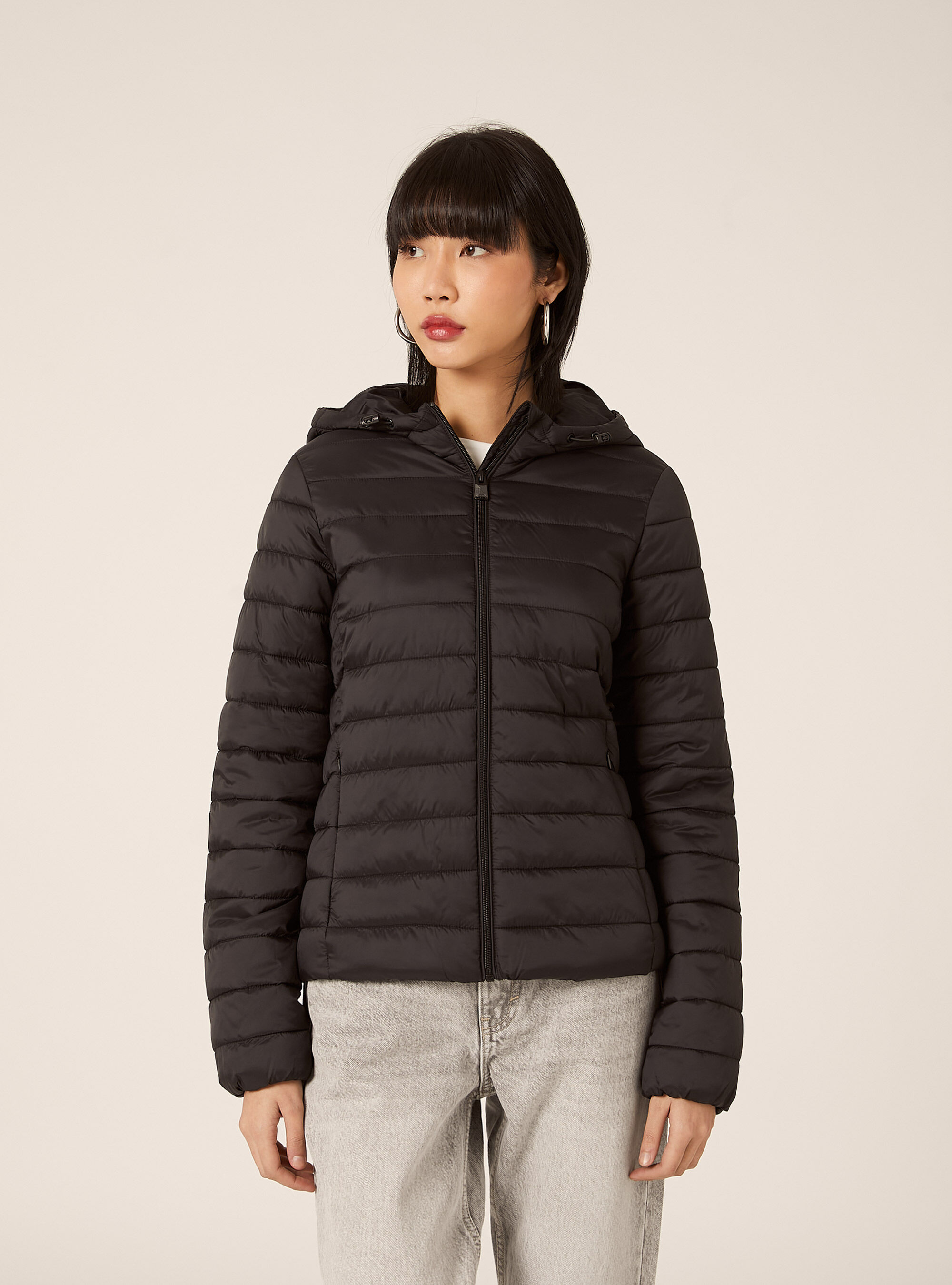 Jacket with recycled padding, BK1 BLACK