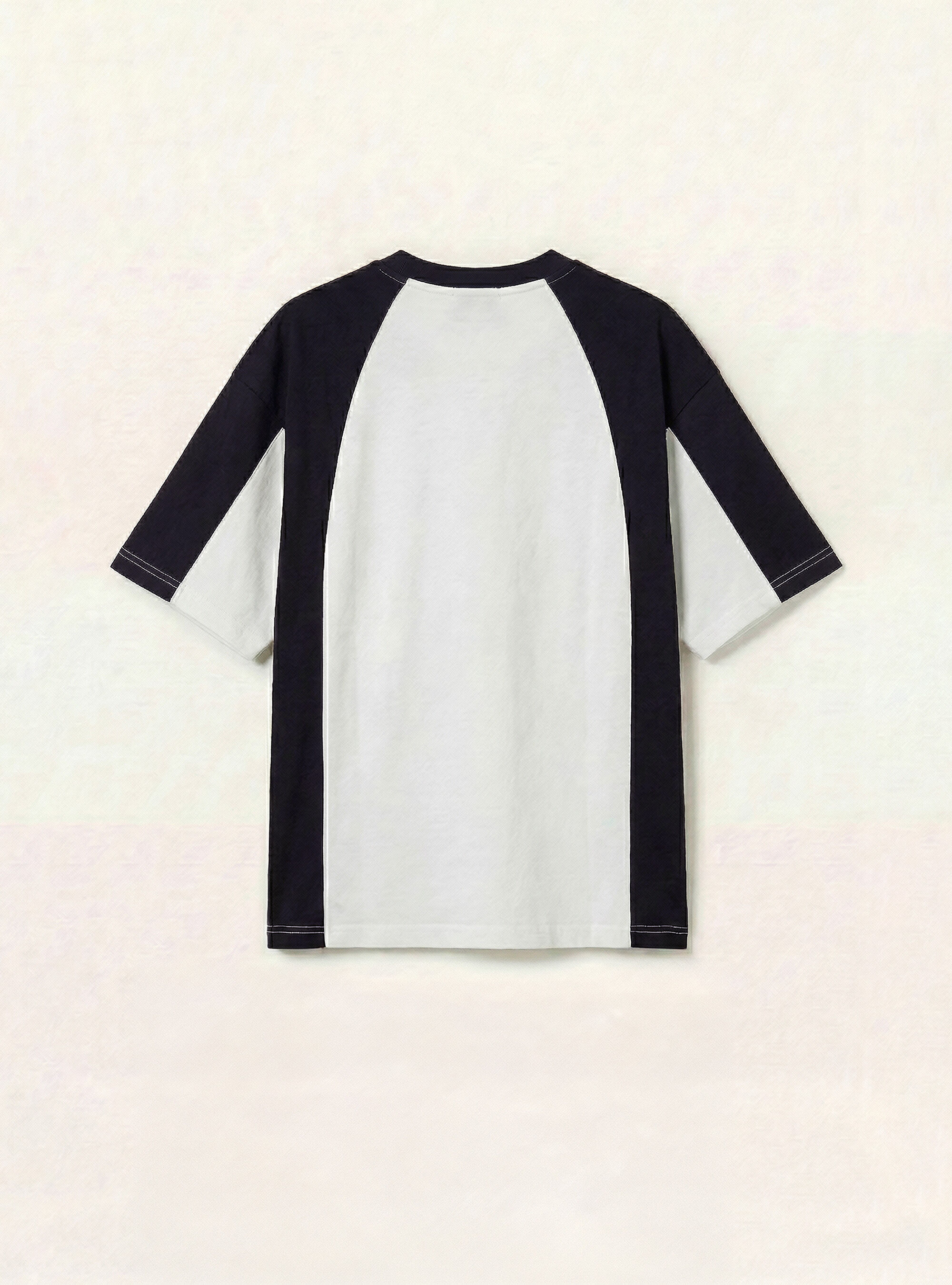 Camiseta de corte recto con estampado, WH3 WHITE