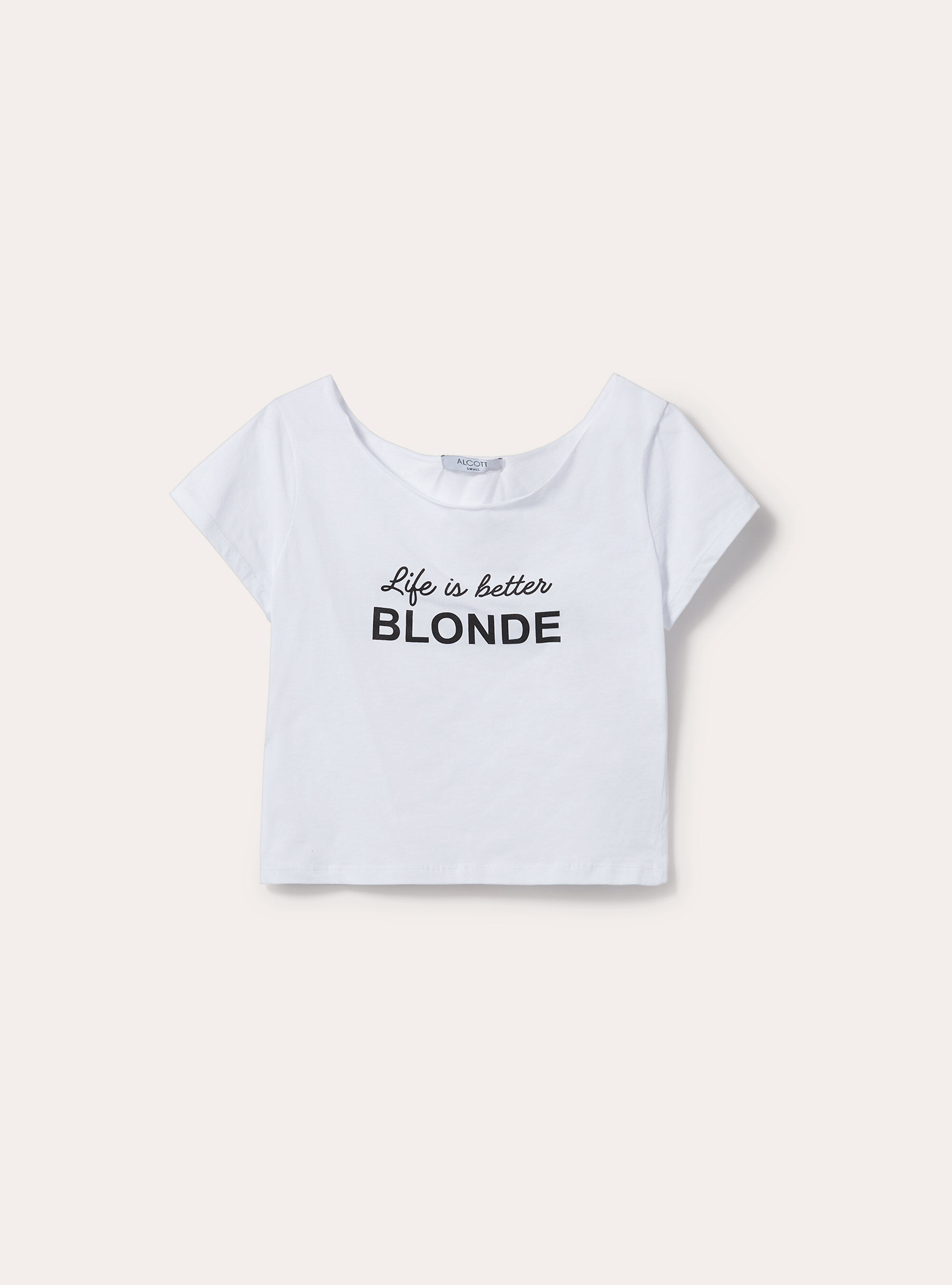 Maglietta con scollo a barchetta, WH3 WHITE