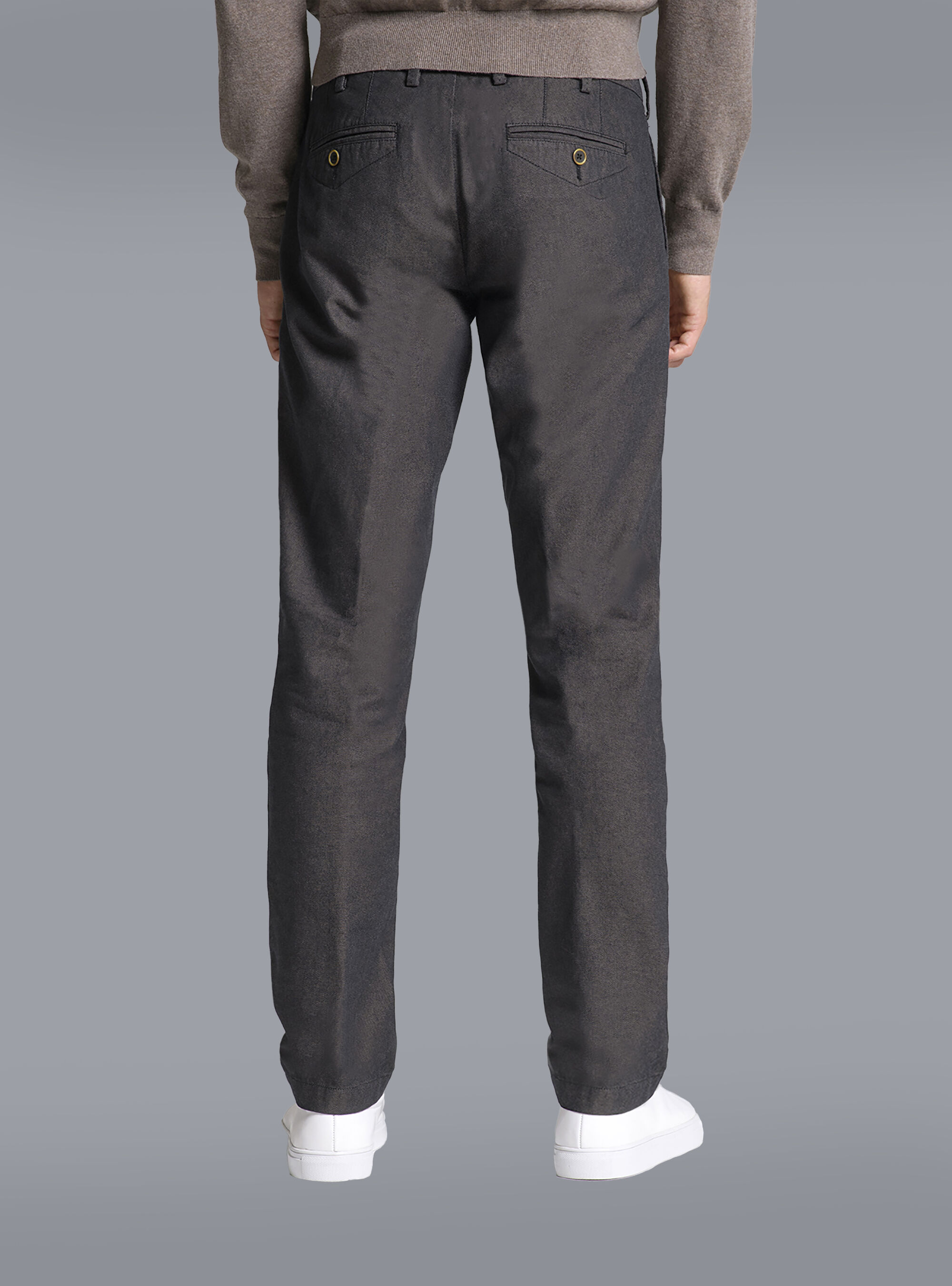 Pantaloni tessuto operato, C569 L.BROWN