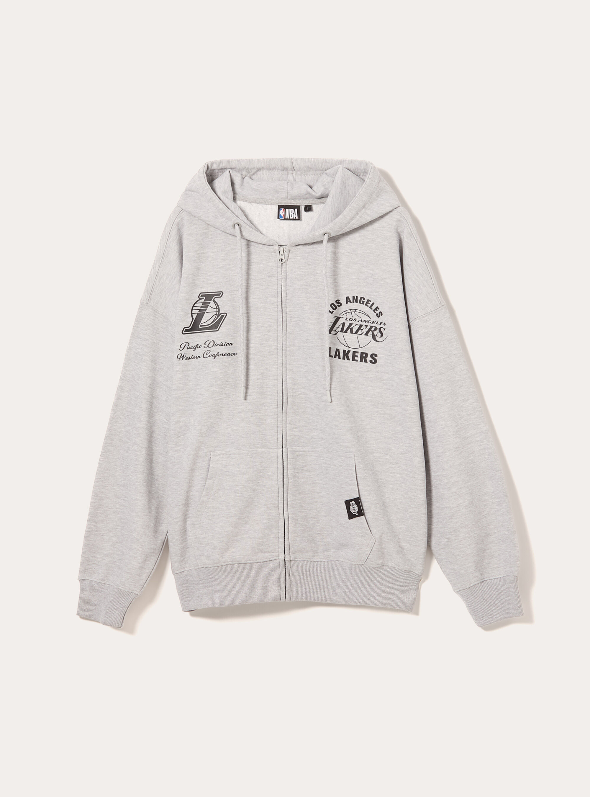 Sudadera con cremallera y capucha NBA / Alcott, MGY3 GREY MEL LIGHT