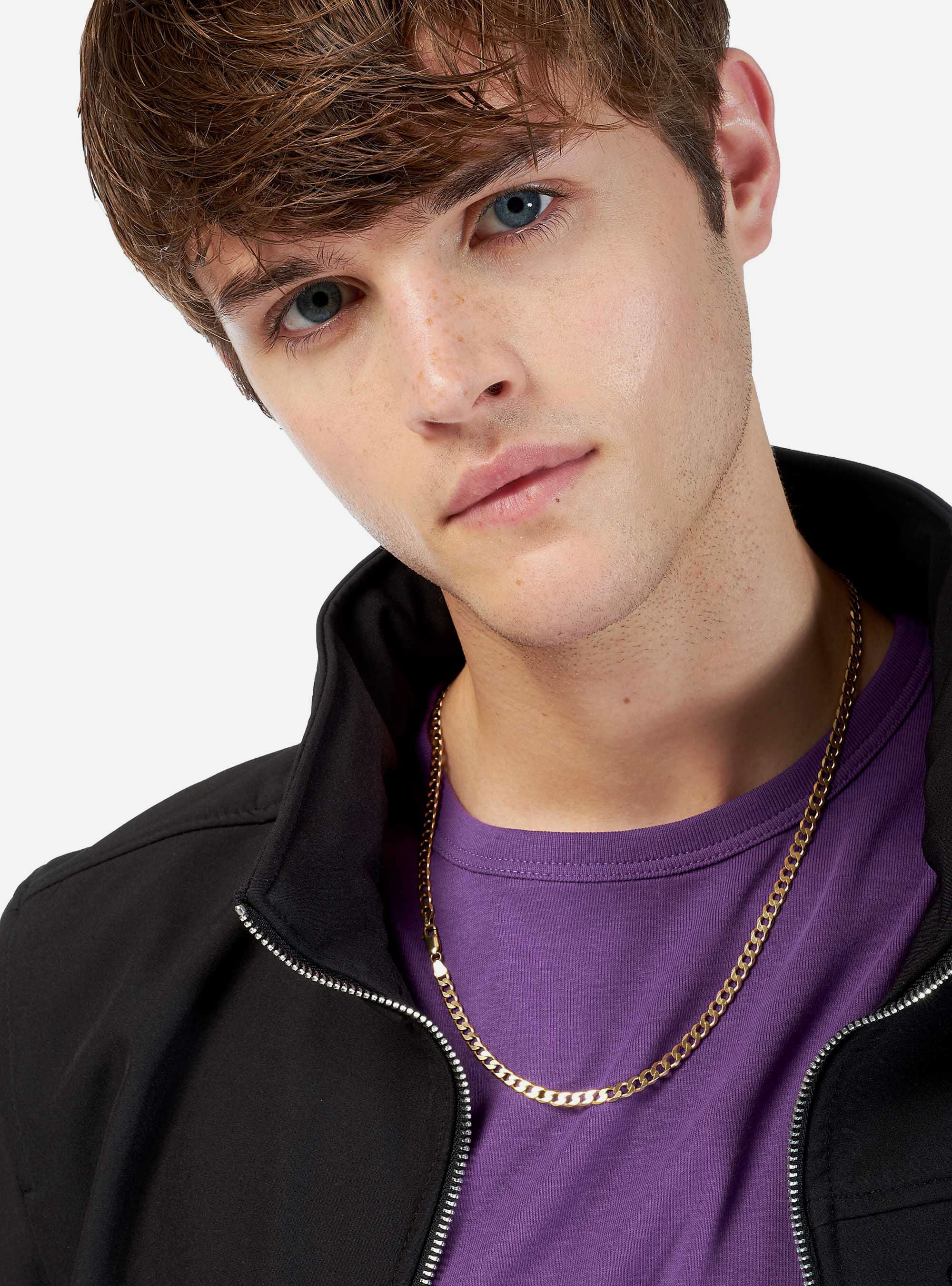 Blouson col montant, C101 BLACK