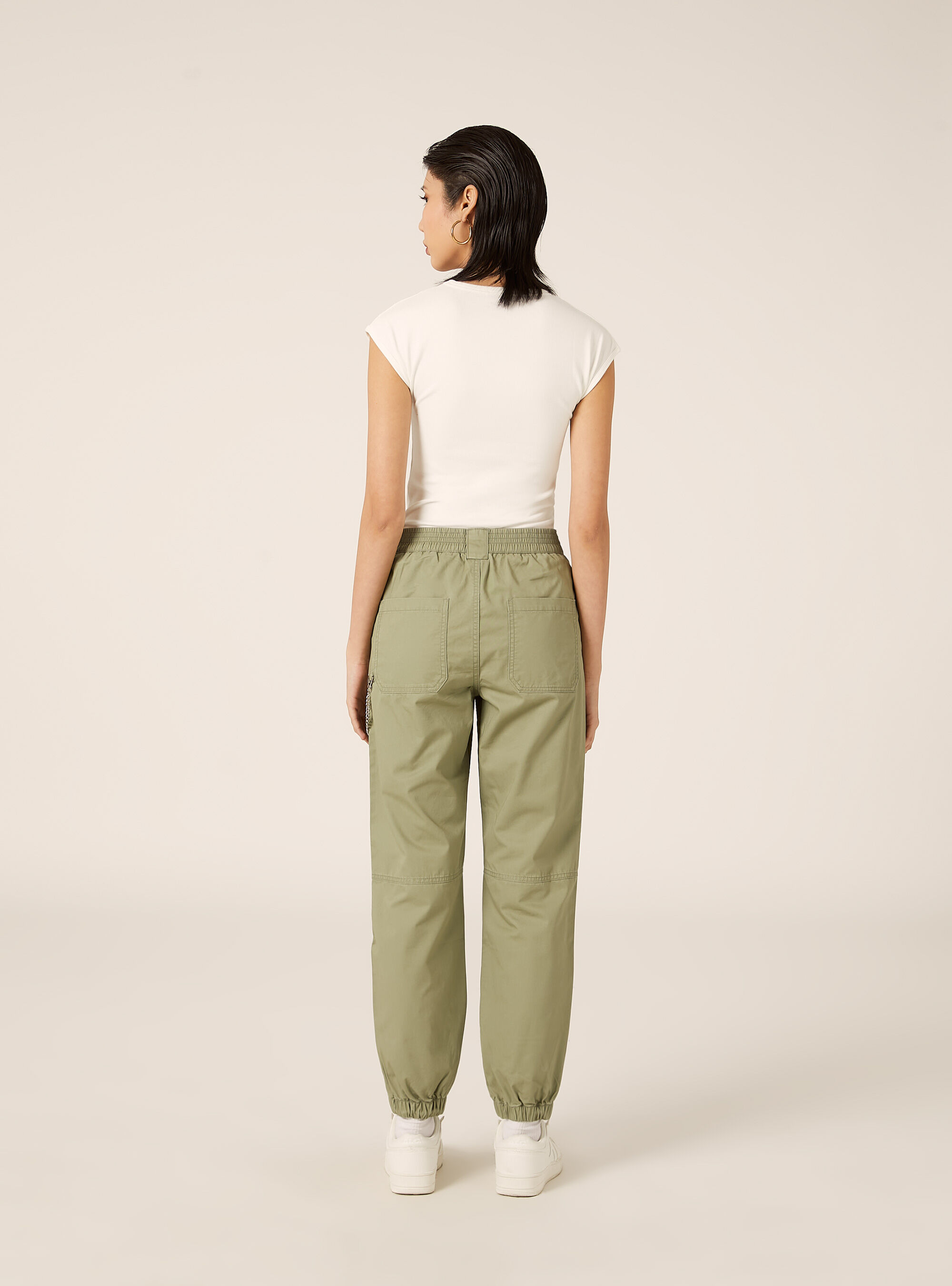 Pantaloni jogger con catena, KY2 KAKY MEDIUM