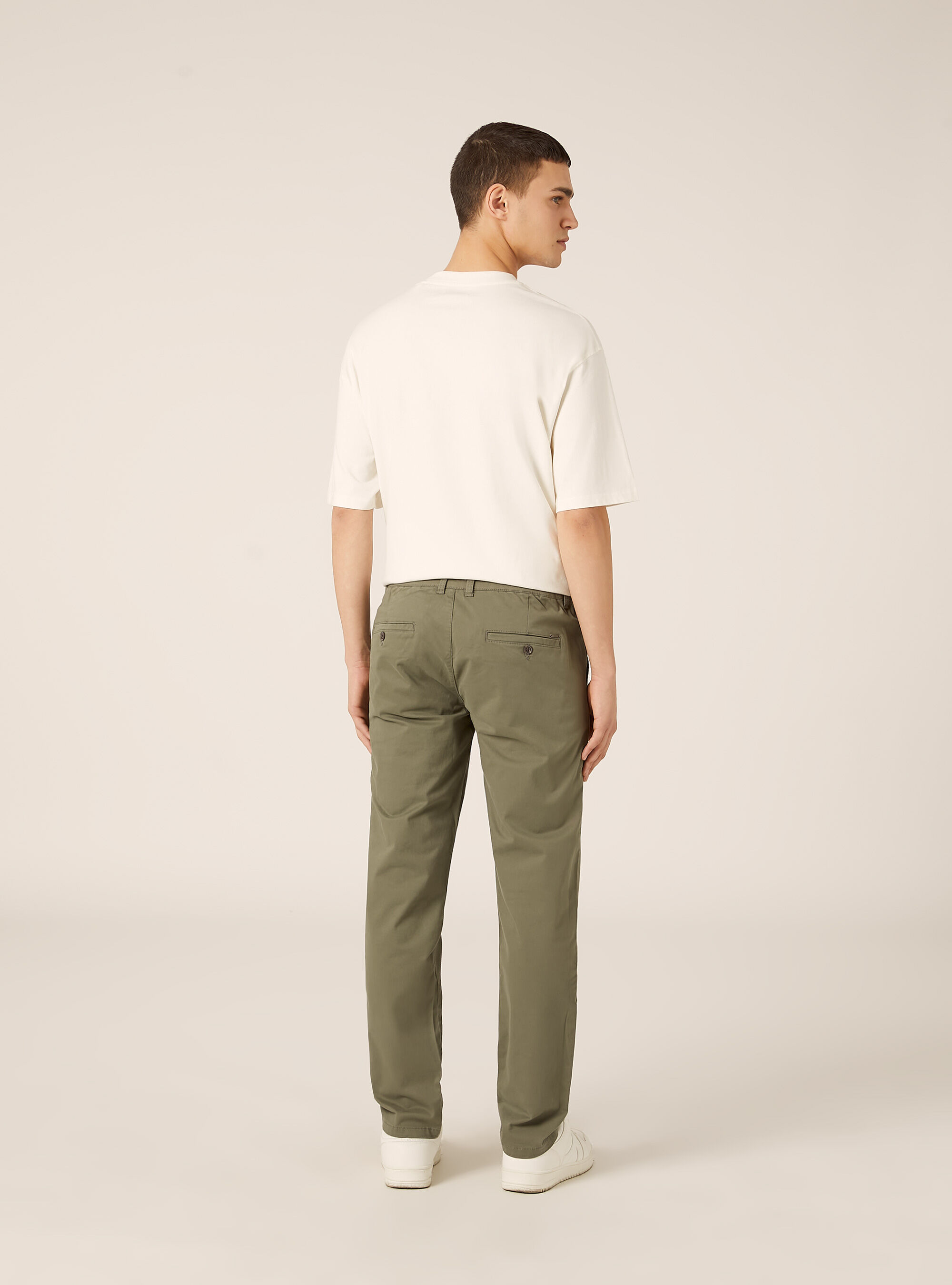 Skinny Fit Chino-Hose aus Stretch-Twill, KY2 KAKY MEDIUM