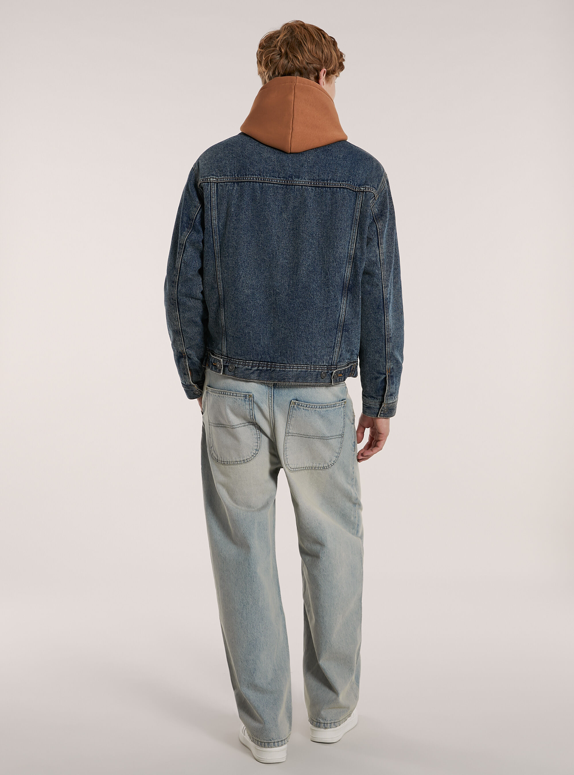 Chaqueta vaquera con forro de borreguillo, D003 MEDIUM BLUE