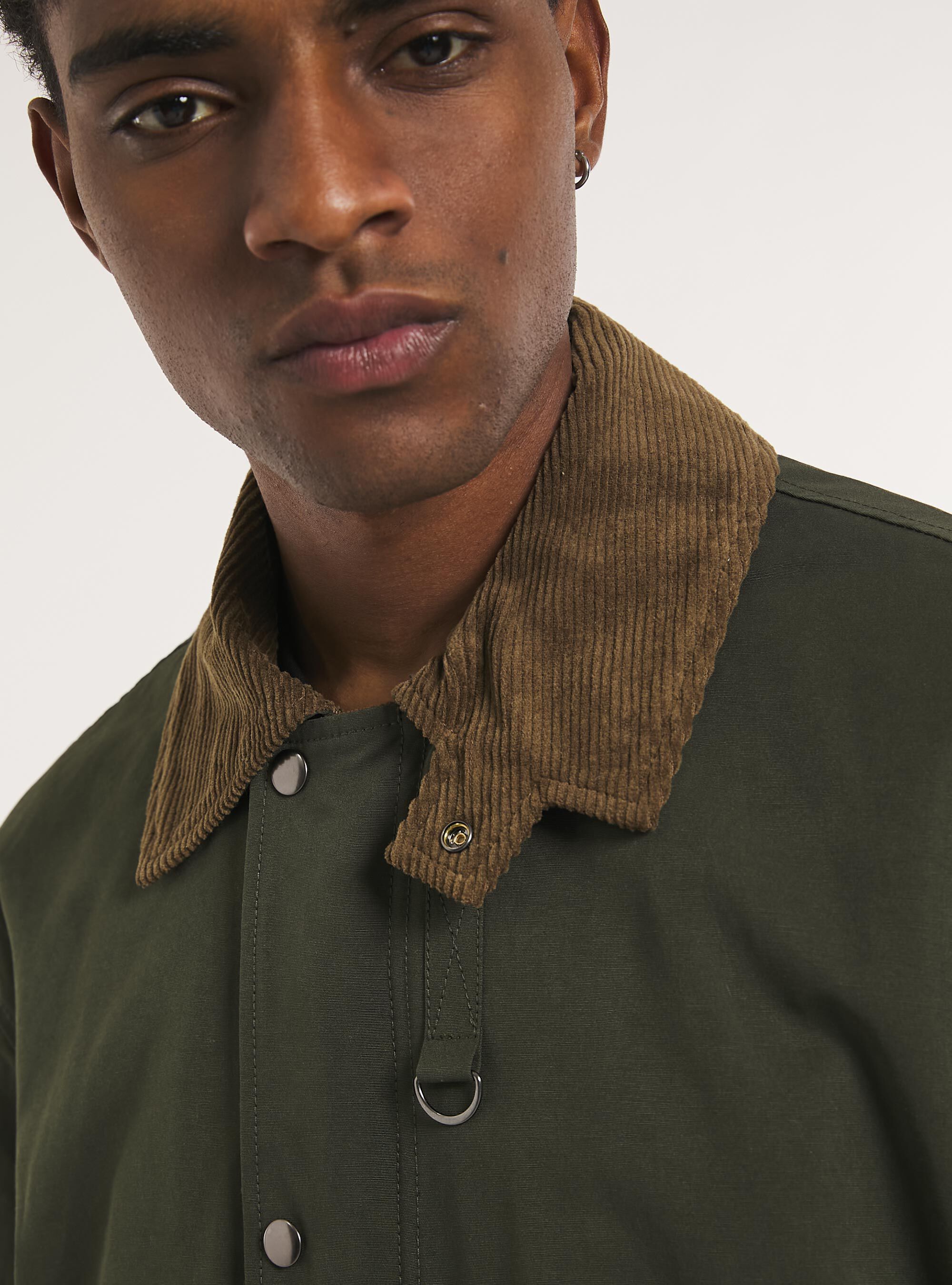 Veste en toile ciree avec col cotele Alcott Nouvelle Collection Uomo