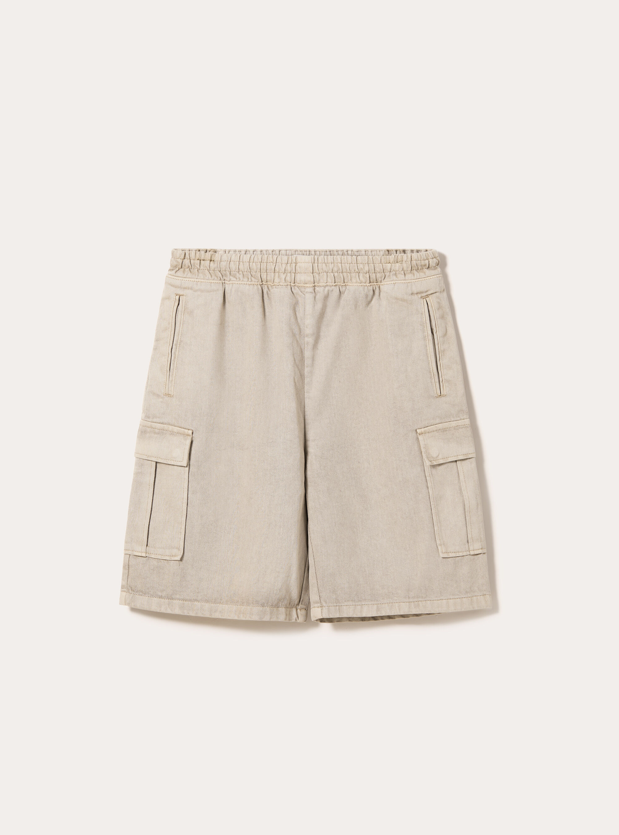 Cargo-Bermudashorts aus Twill, BG2 BEIGE MEDIUM