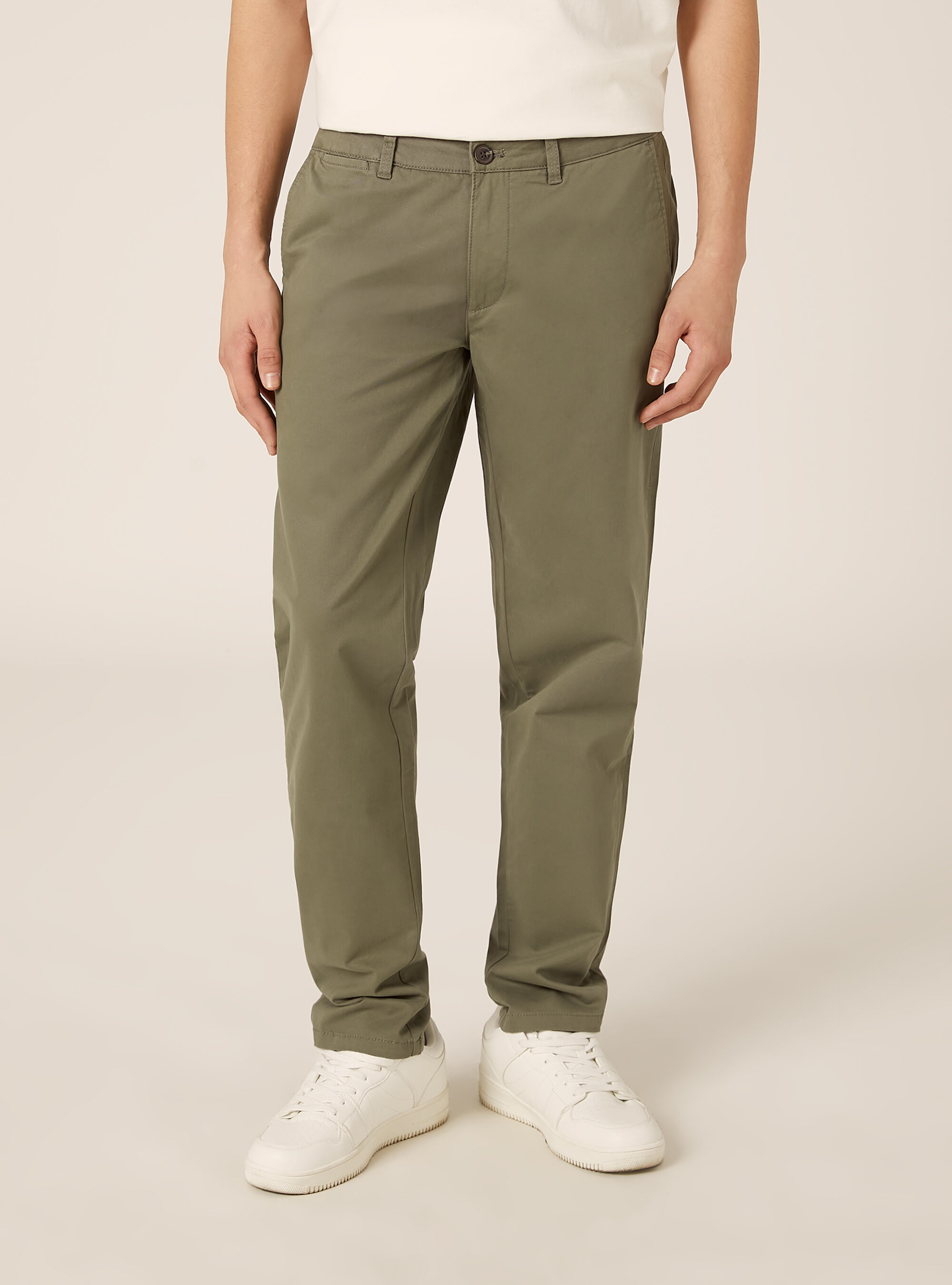 Skinny Fit Chino-Hose aus Stretch-Twill