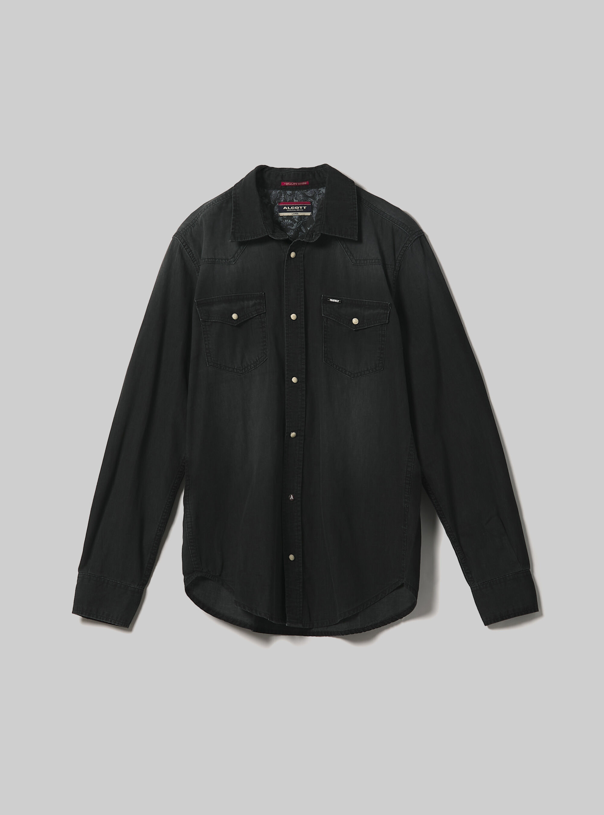 Camisa vaquera, NEGRO