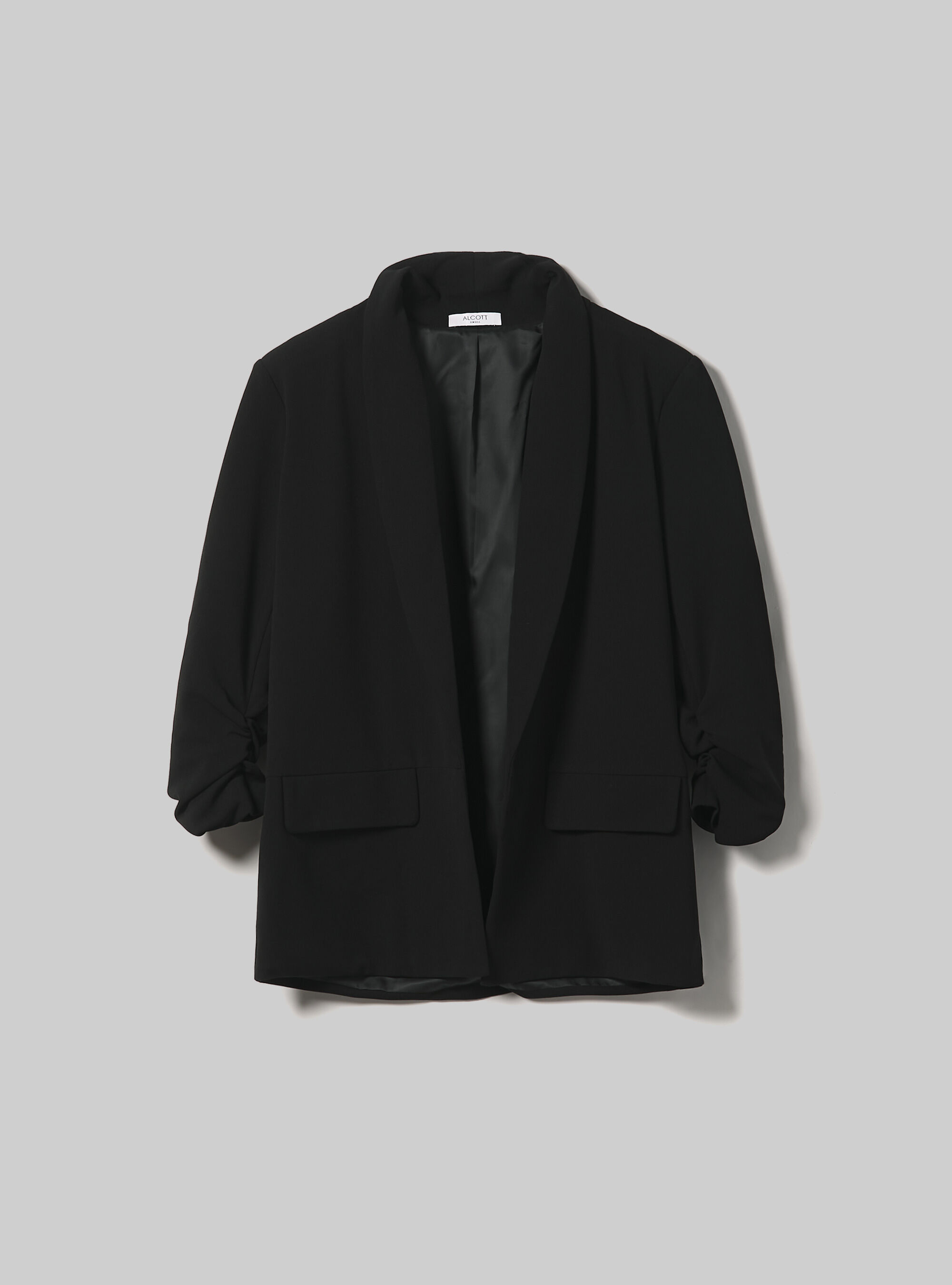 Blazer avec manches &agrave; volants, BK1 BLACK