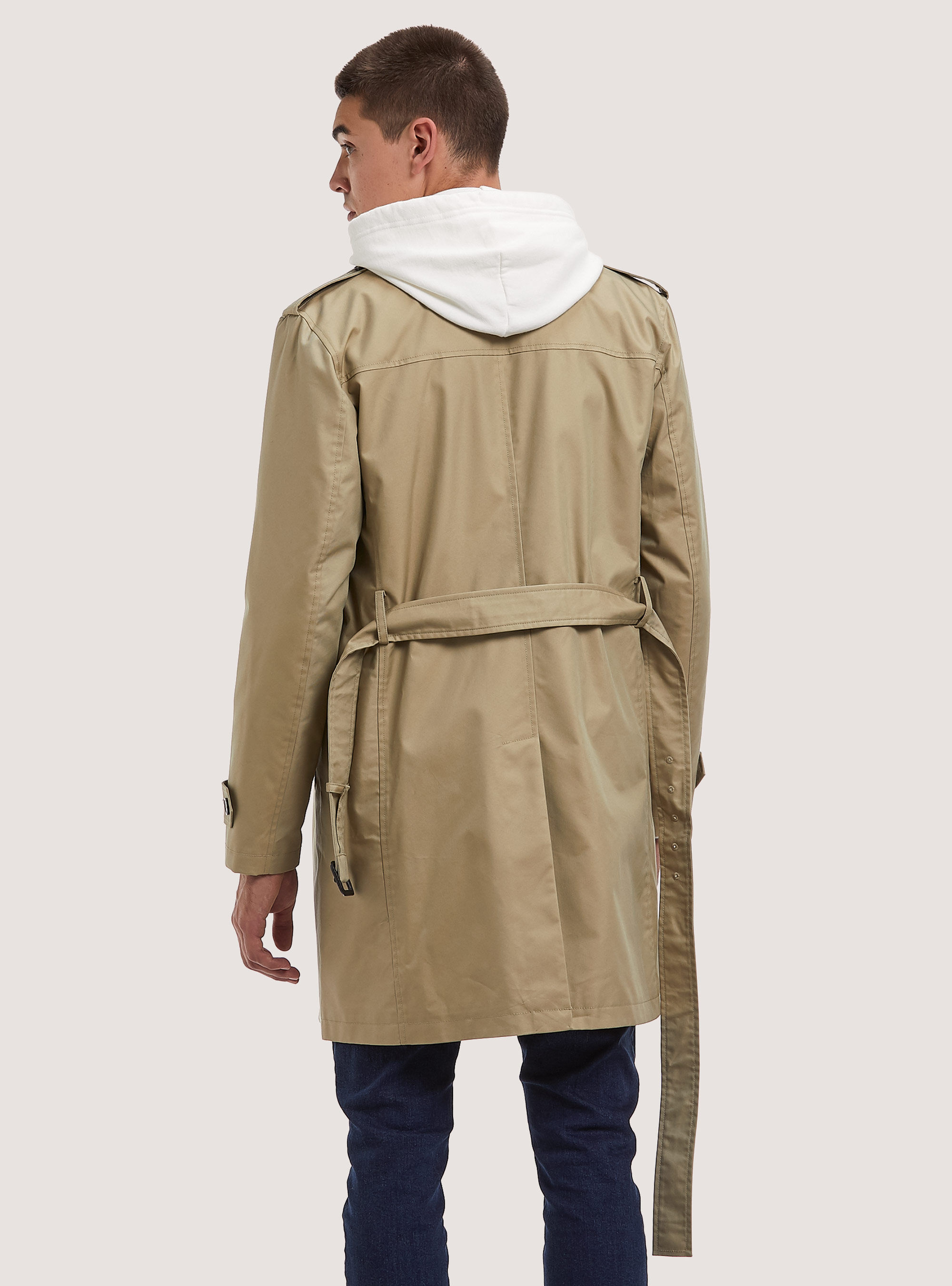 Mens top cotton raincoat