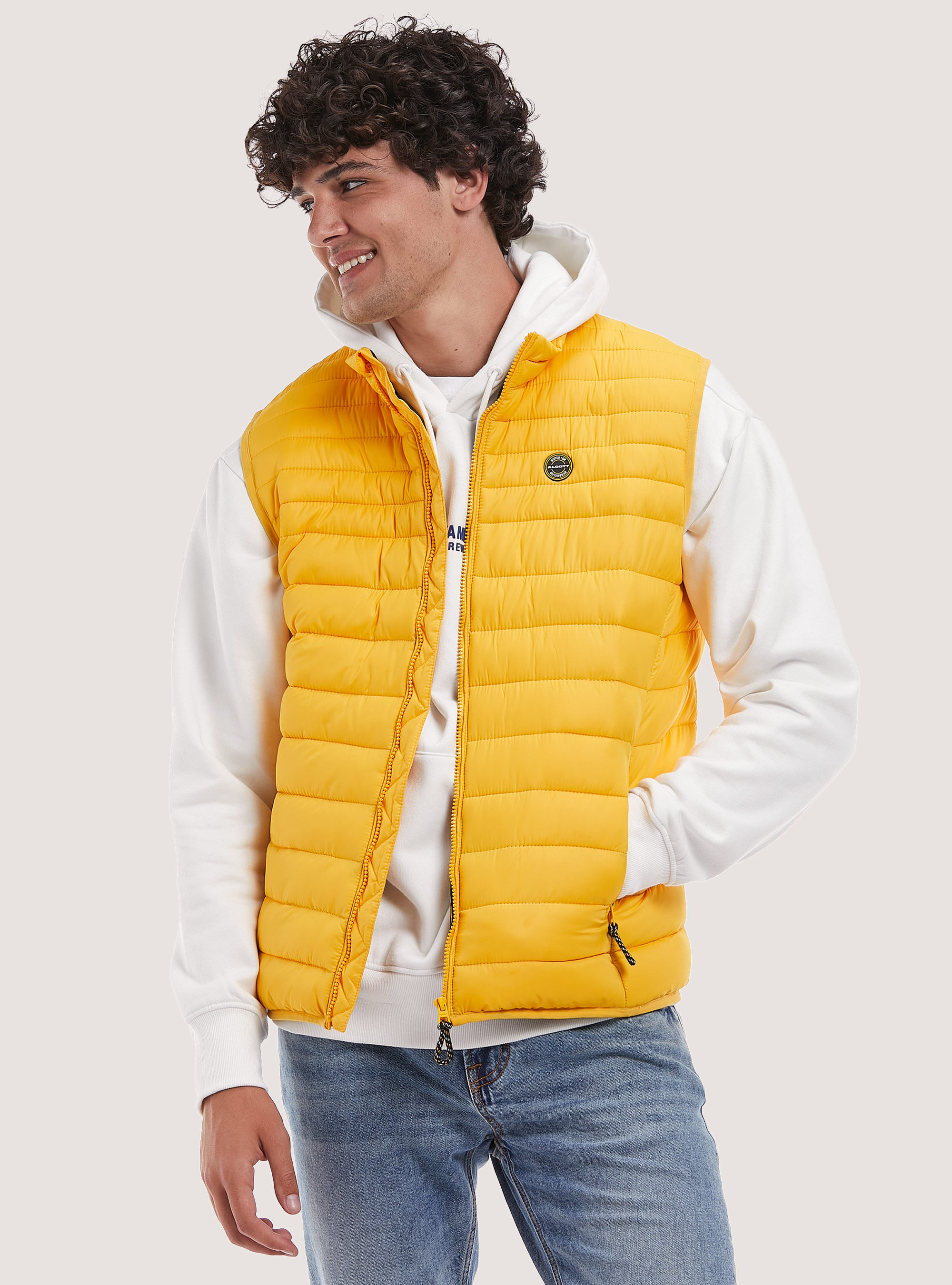 Smanicato con imbottitura riciclata, YE2 YELLOW MEDIUM