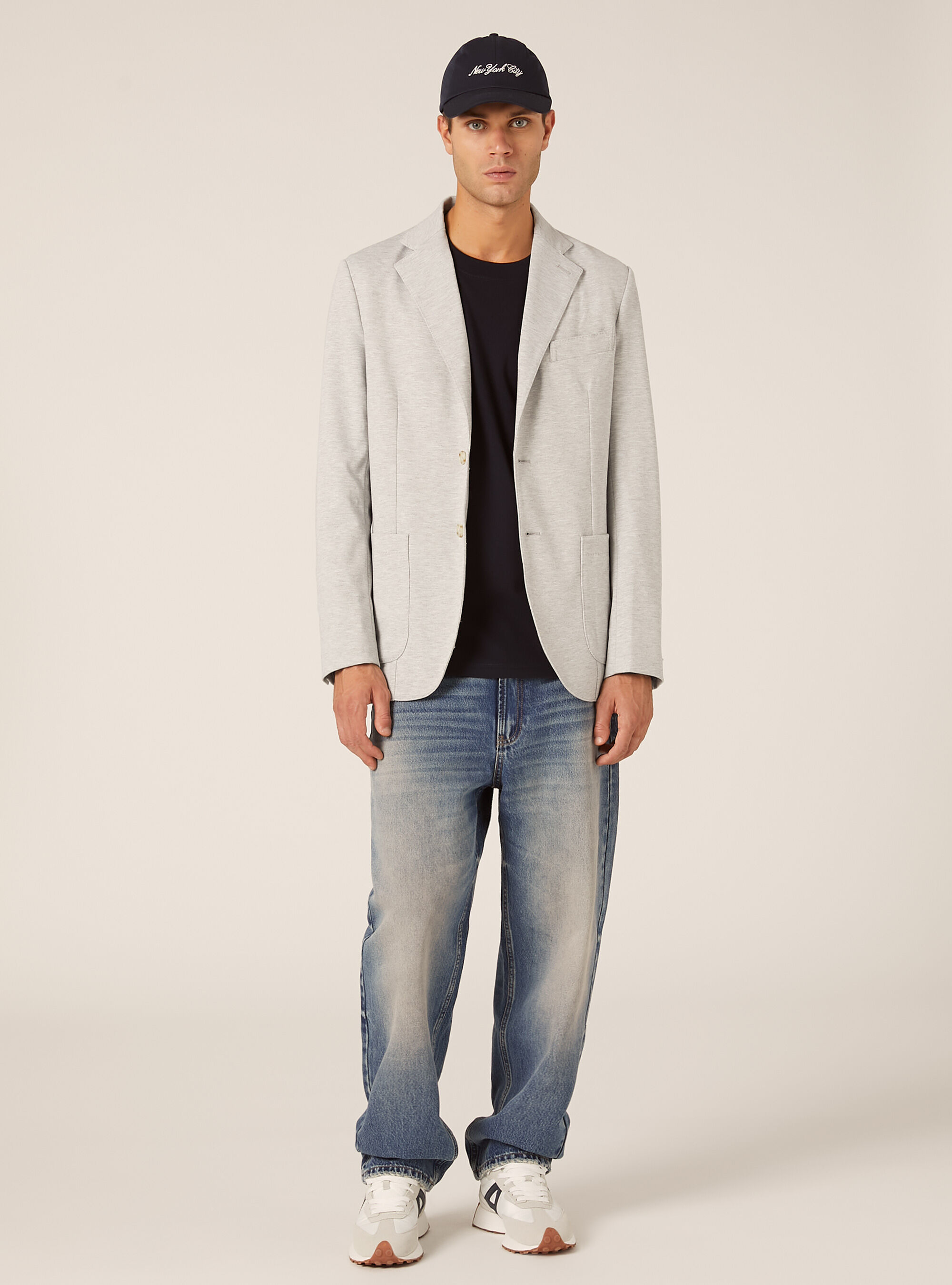 Jersey jacket, MGY3 GREY MEL LIGHT