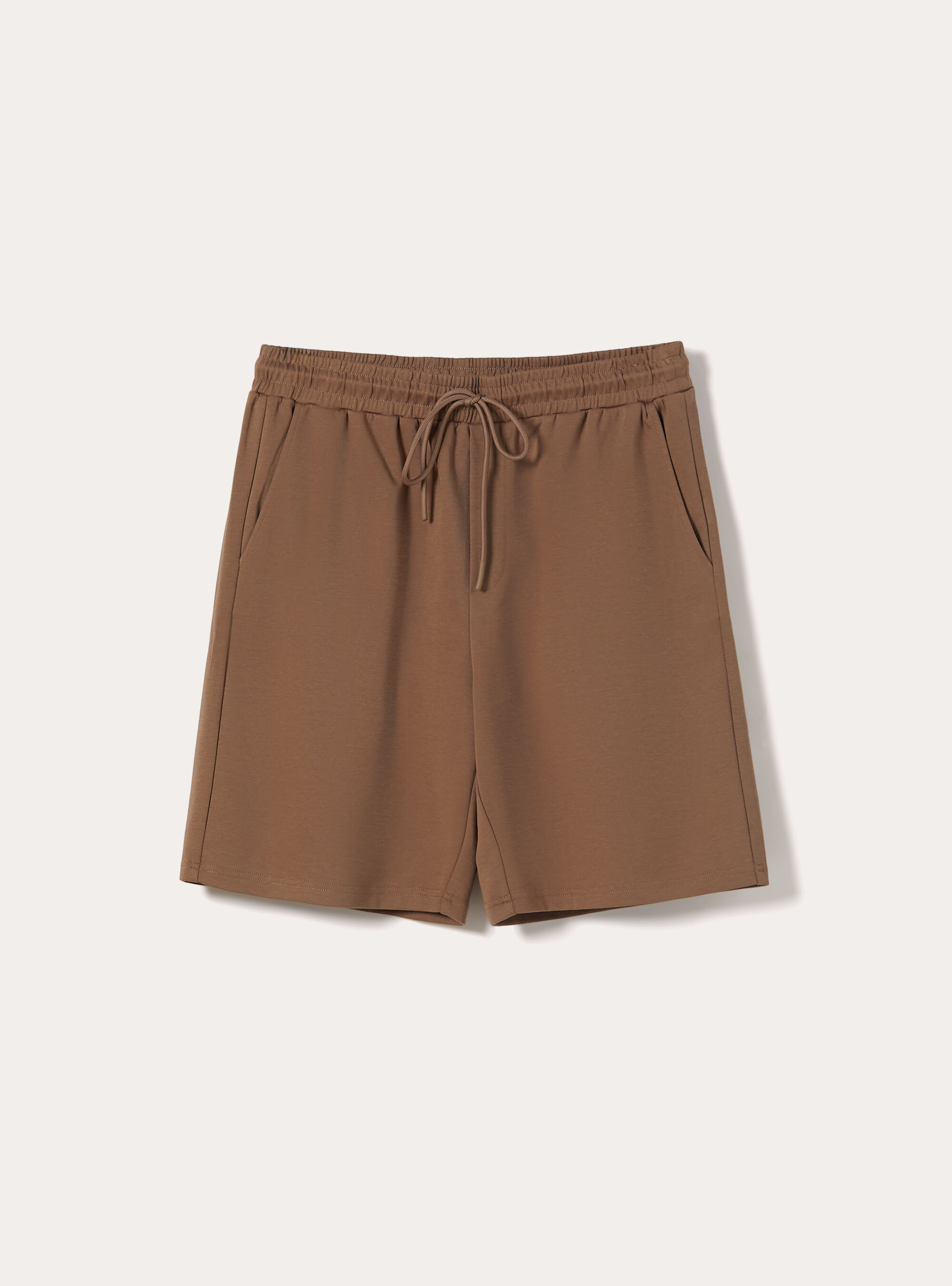 Bermuda AIRes in jersey, MARRONE MEDIO