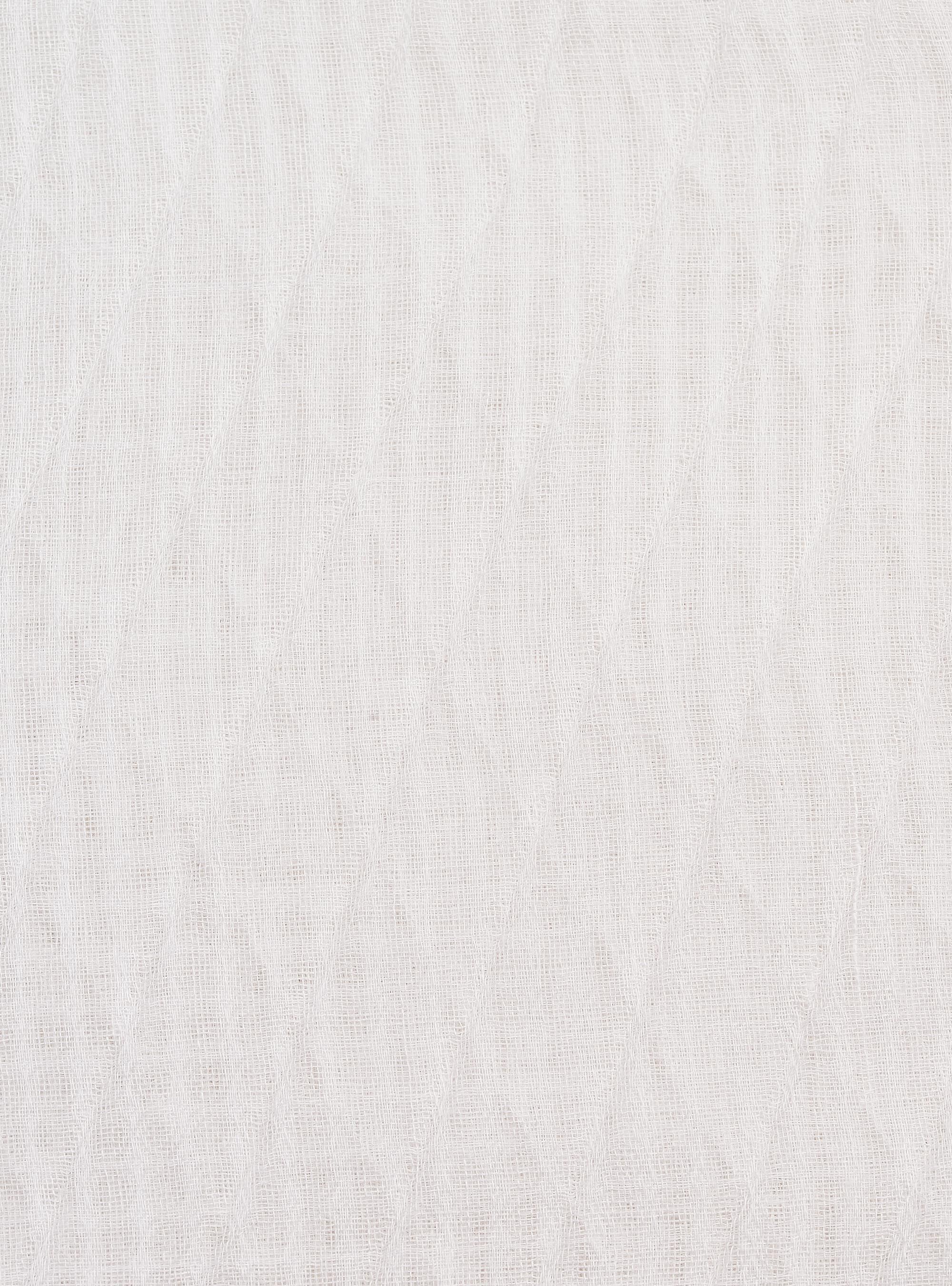 Lightweight scarf with fringes, WHITE