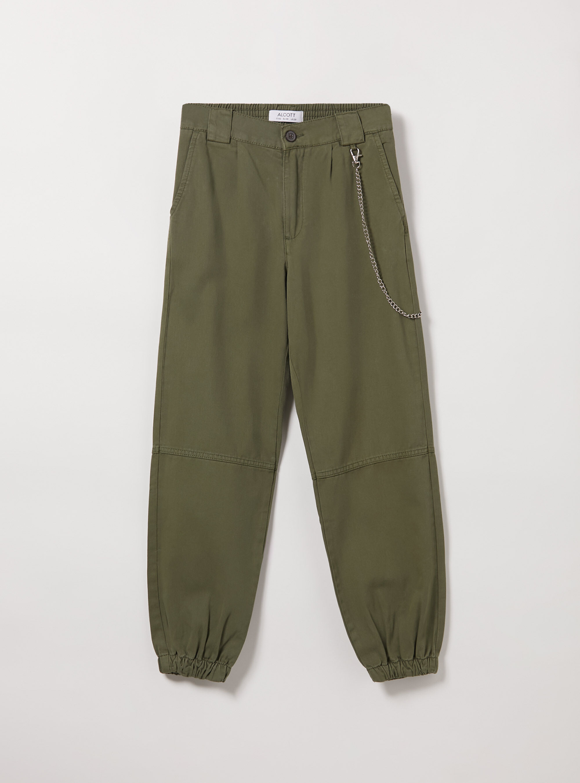 Jogger trousers with chain, KY3 KAKY LIGHT
