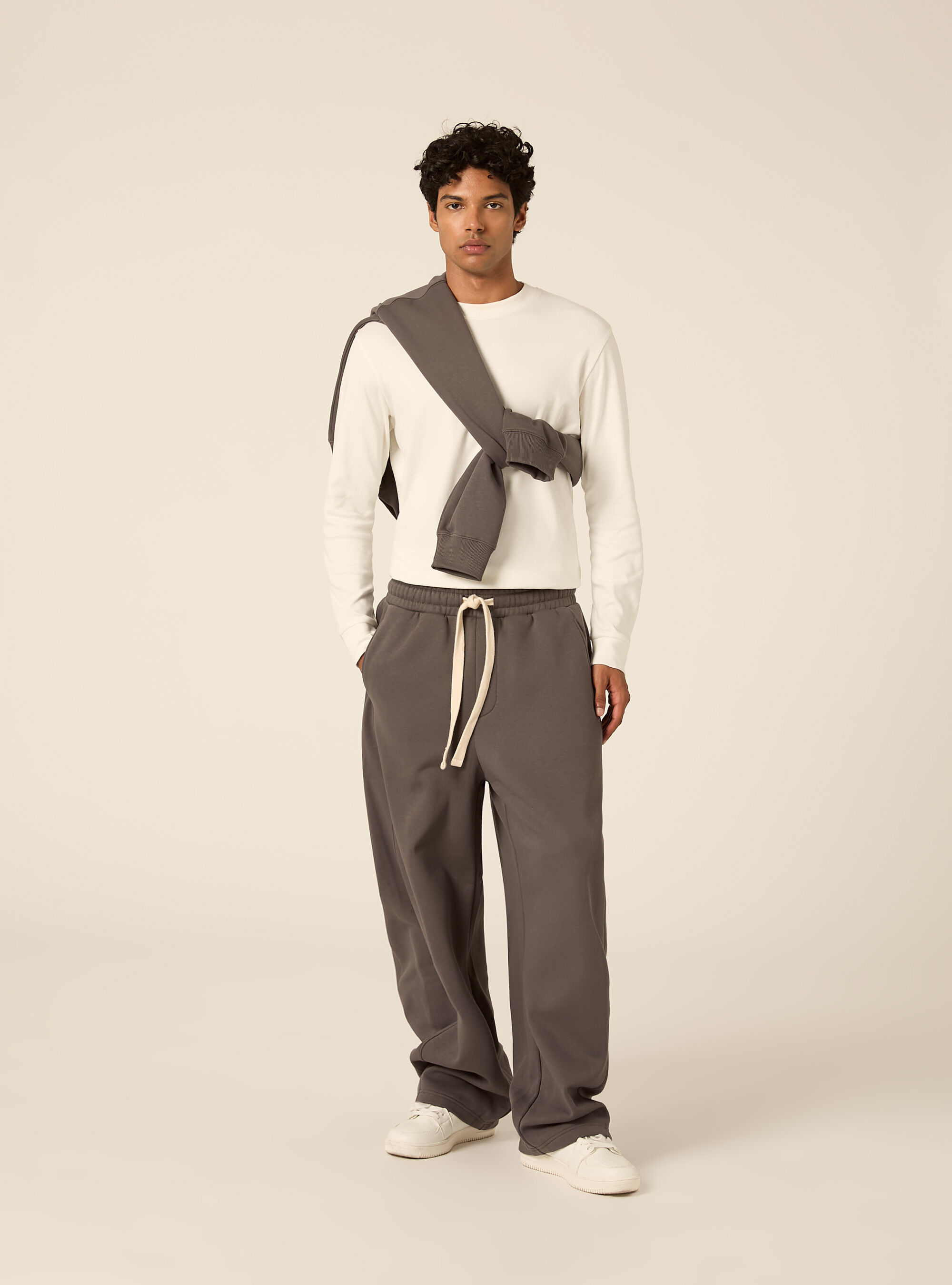 Pantalone in felpa barrel fit