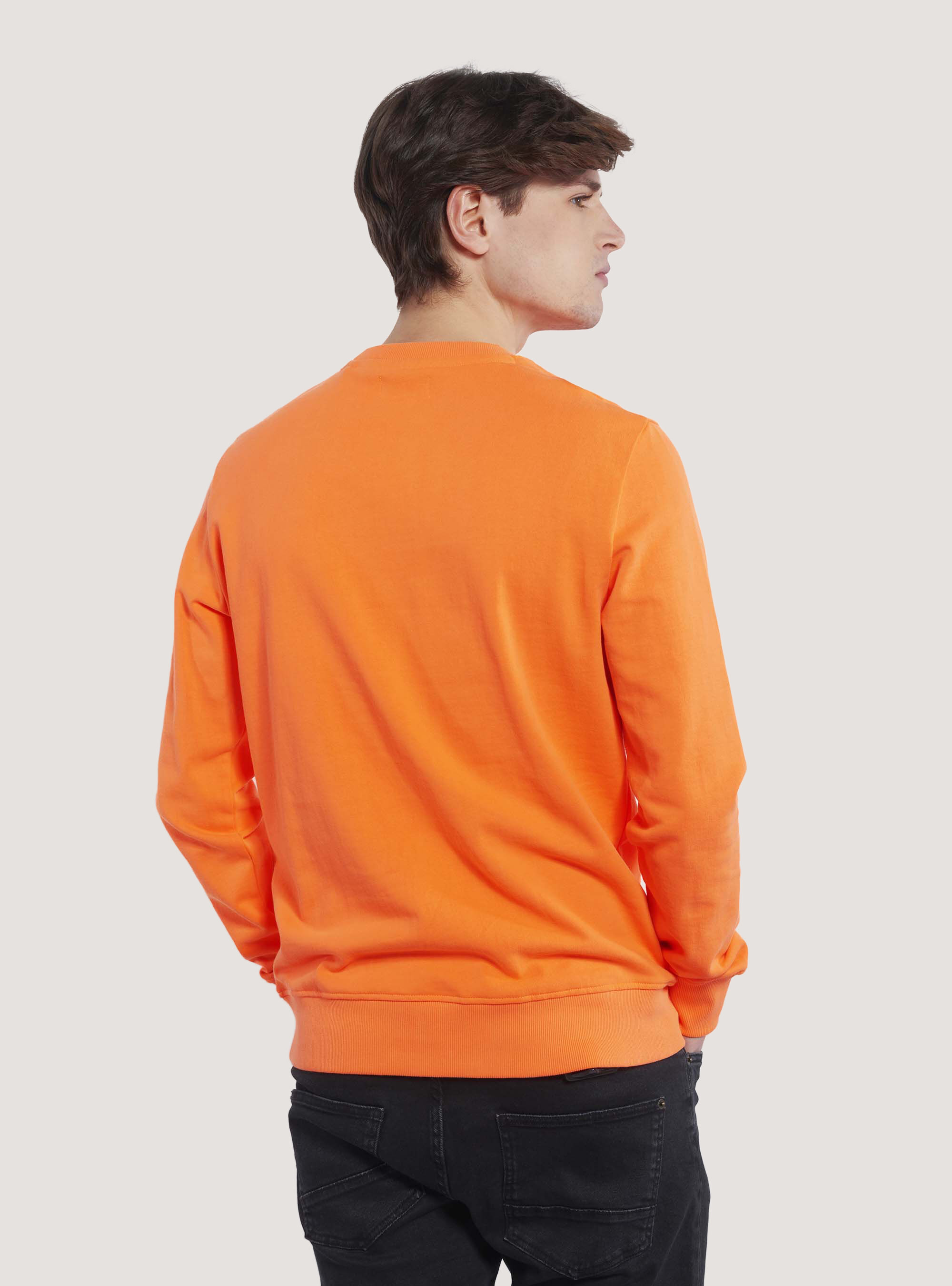 Felpa arancione fluo new arrivals