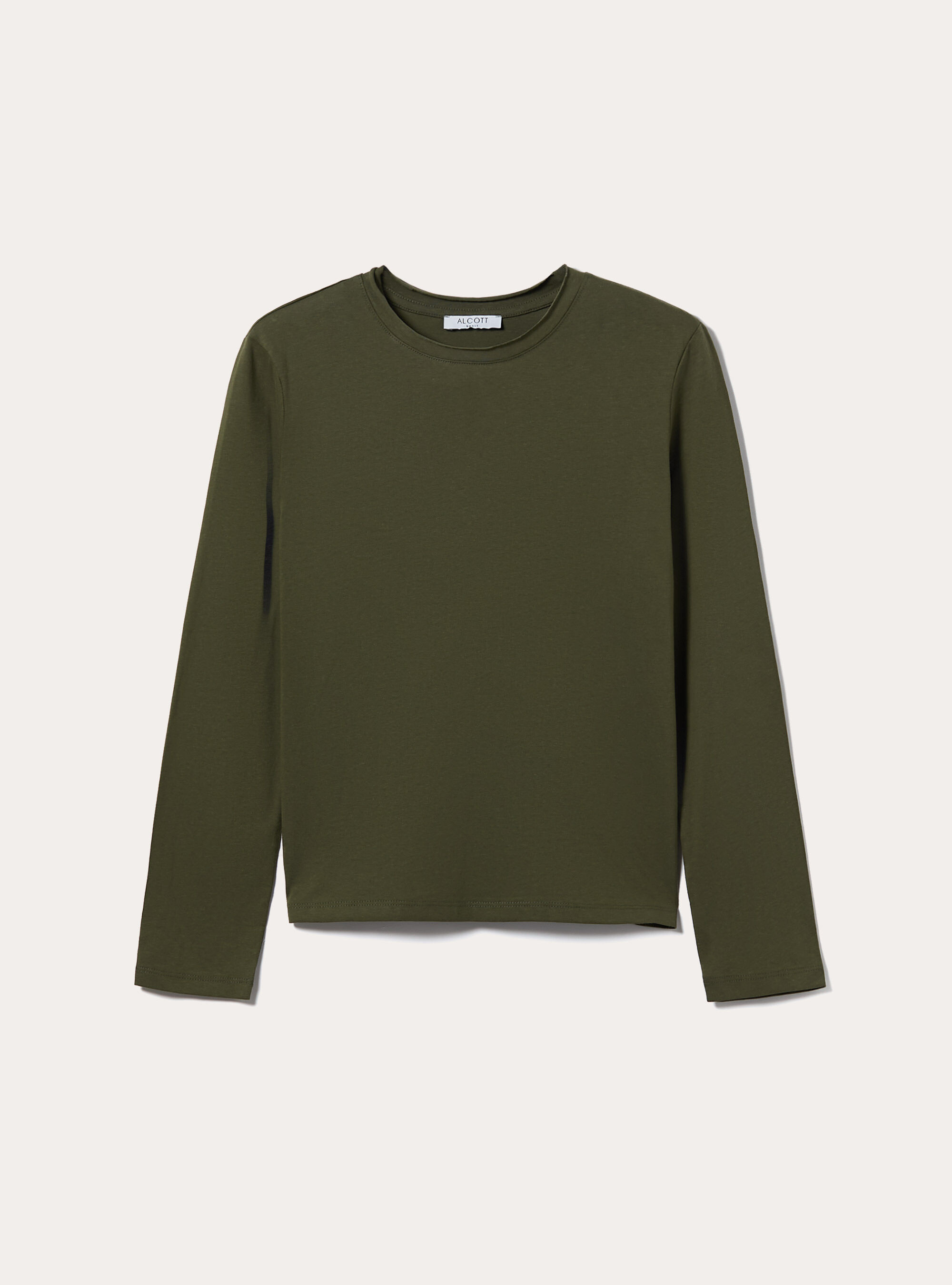 Basic long-sleeved T-shirt, KY1 KAKY DARK