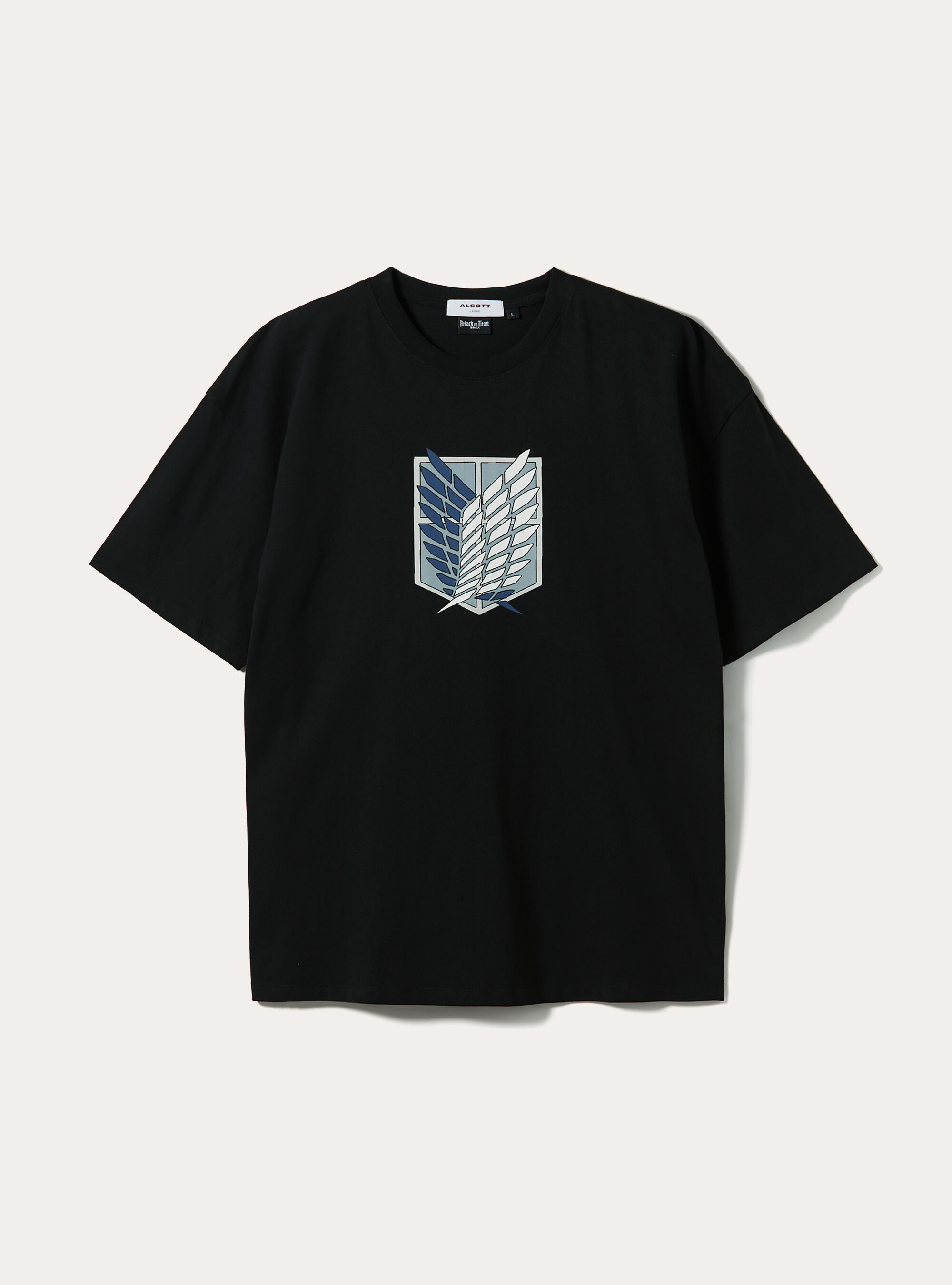 Camiseta Attack on Titan / Alcott, BK1 BLACK