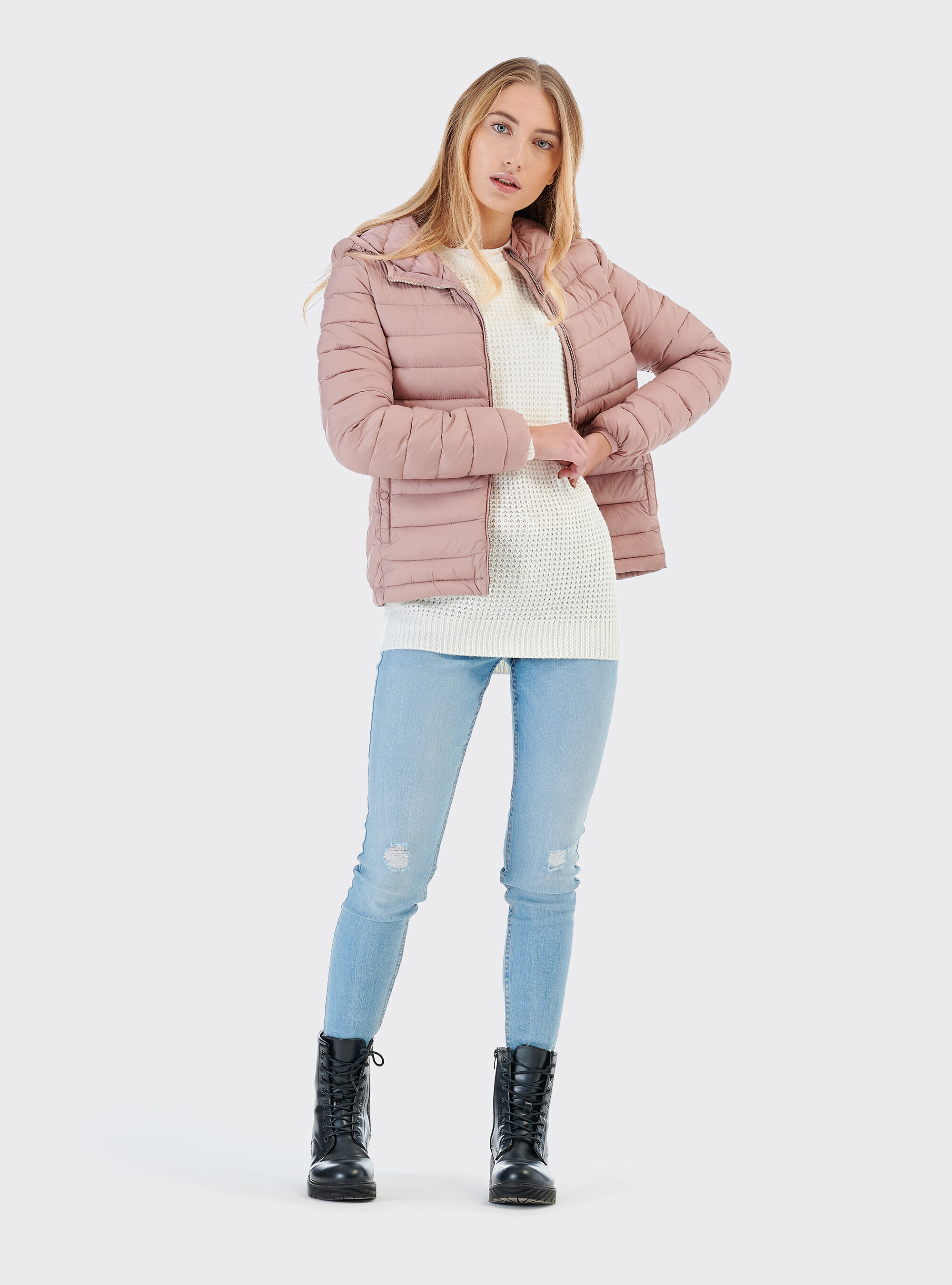 Oversized pullover, WHITE