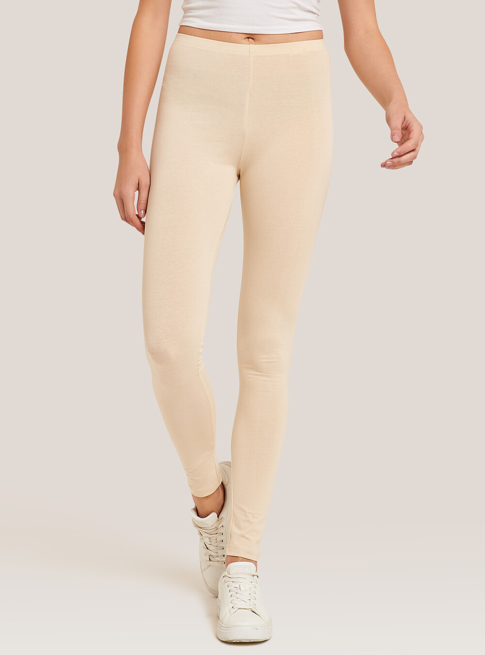 Leggings Donna In Cotone Elasticizzato - Taglie Forti S-6XL, Vita Alta, Comodi Per Yoga E Tempo Libero - Foto 11