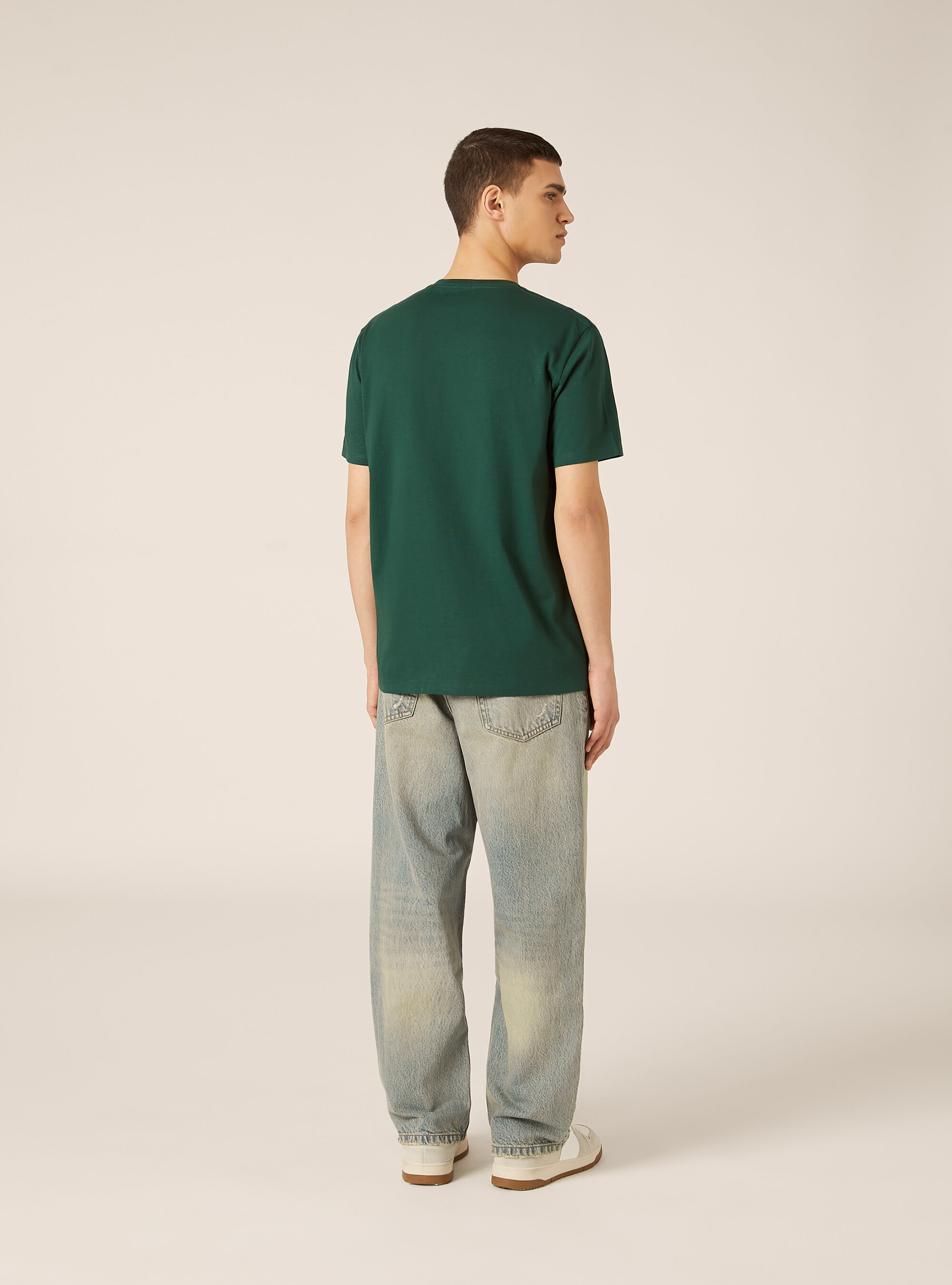 Maglietta girocollo basica, GN1 GREEN DARK