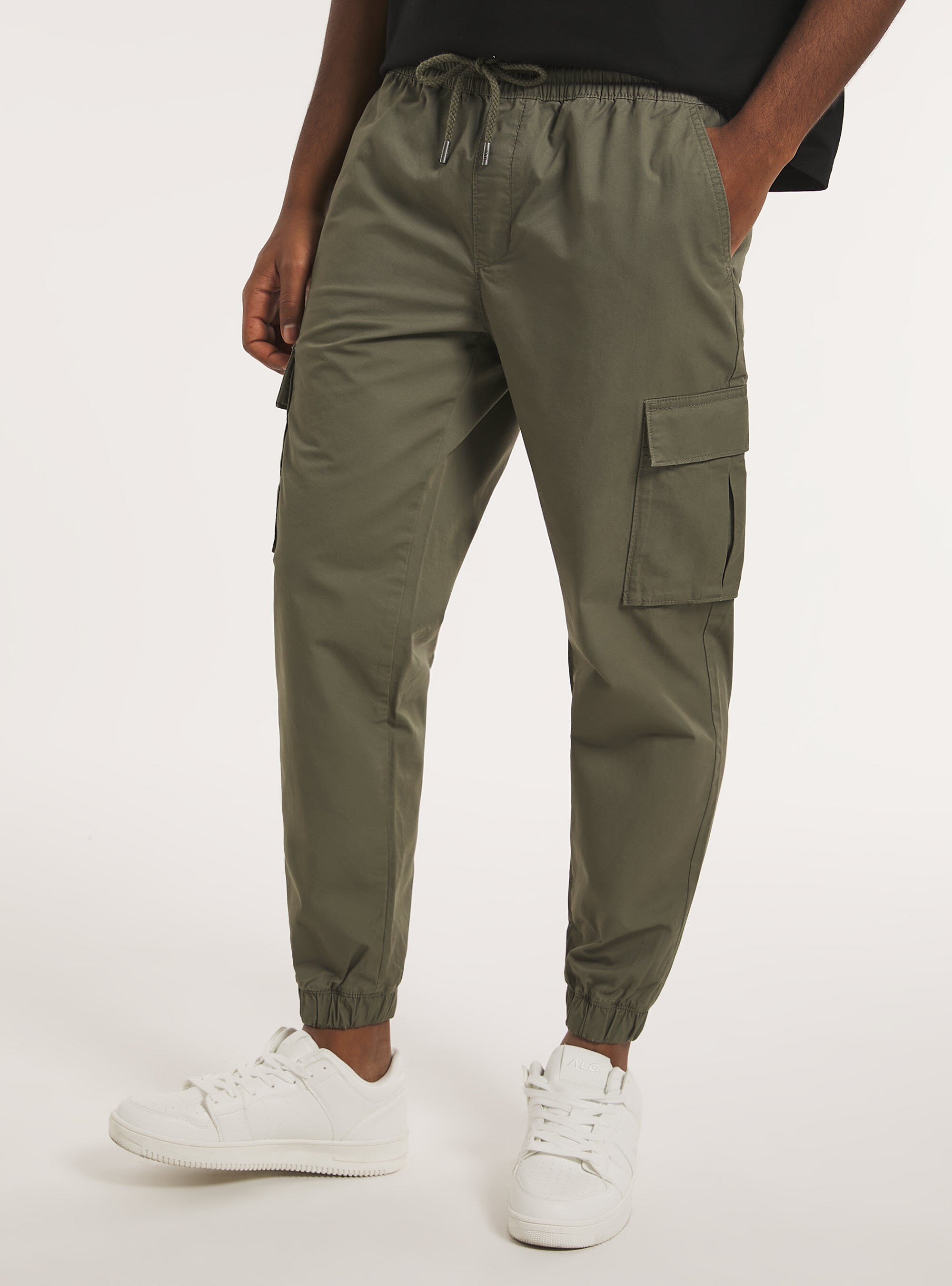 Pantalon jogger en coton, KY2 KAKY MEDIUM