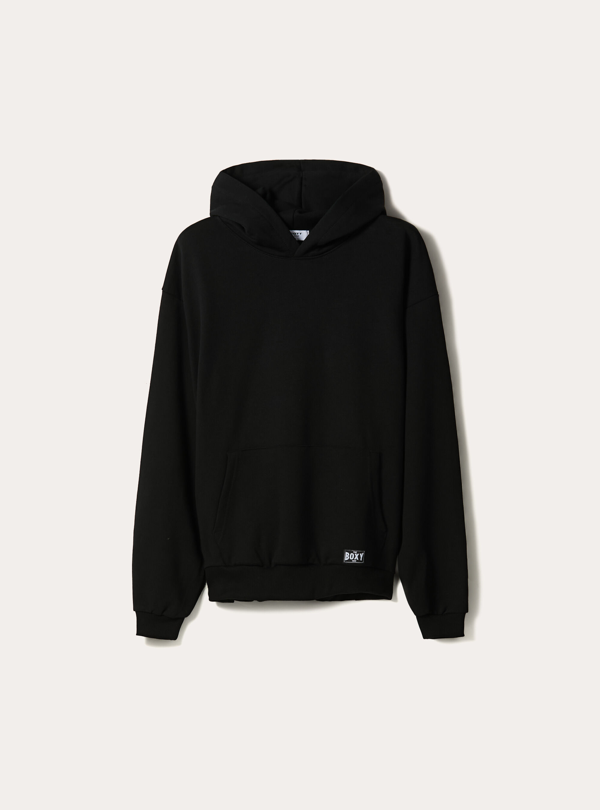 Boxy fit hoodie, BK1 BLACK